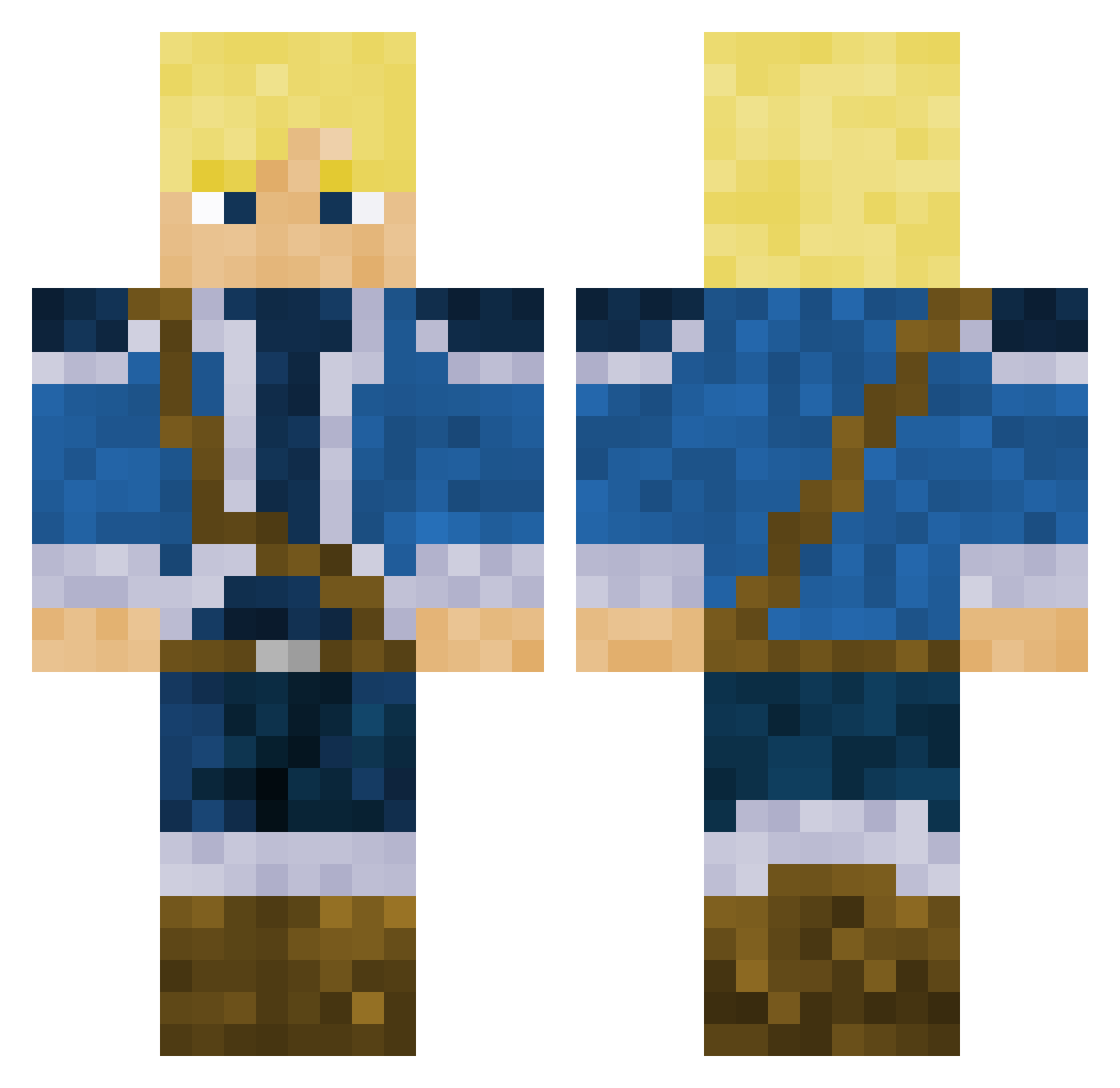 imthebau5 Minecraft skin, front and back view