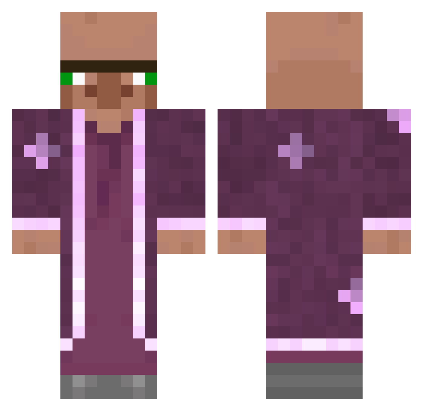 MayorJerry_ Minecraft skin, front and back view