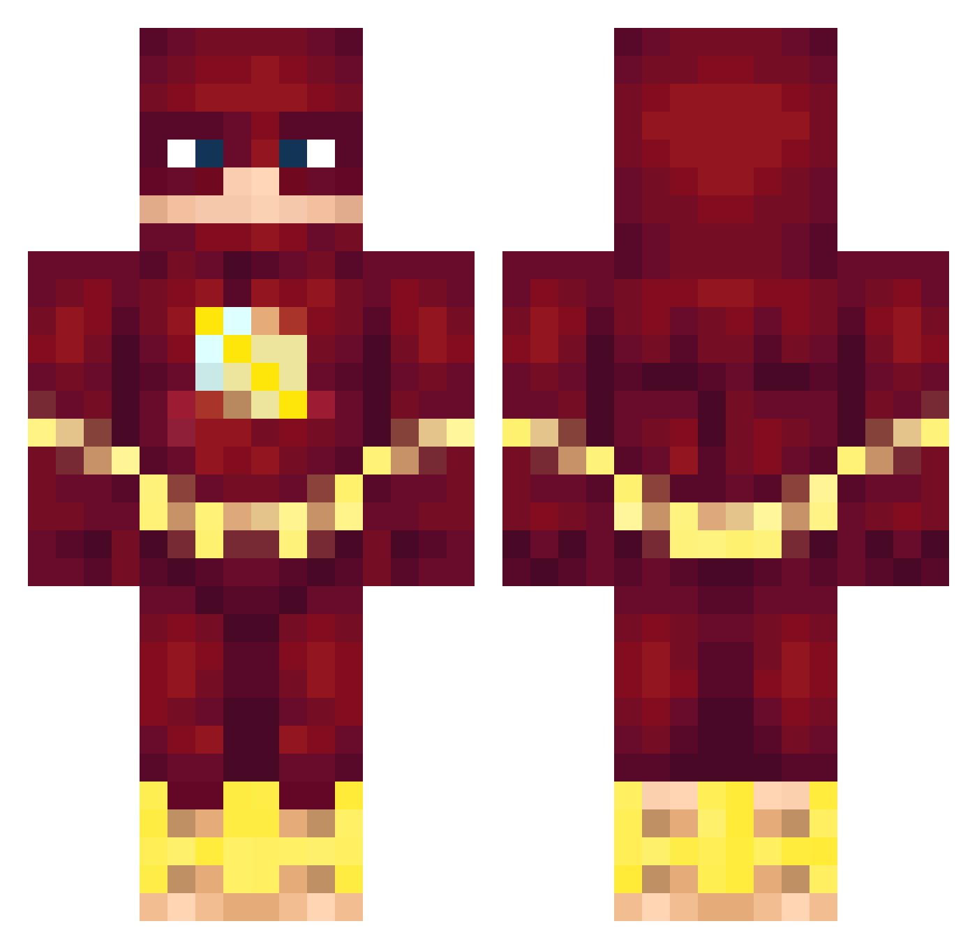 MichaelMyers_ Minecraft skin, front and back view