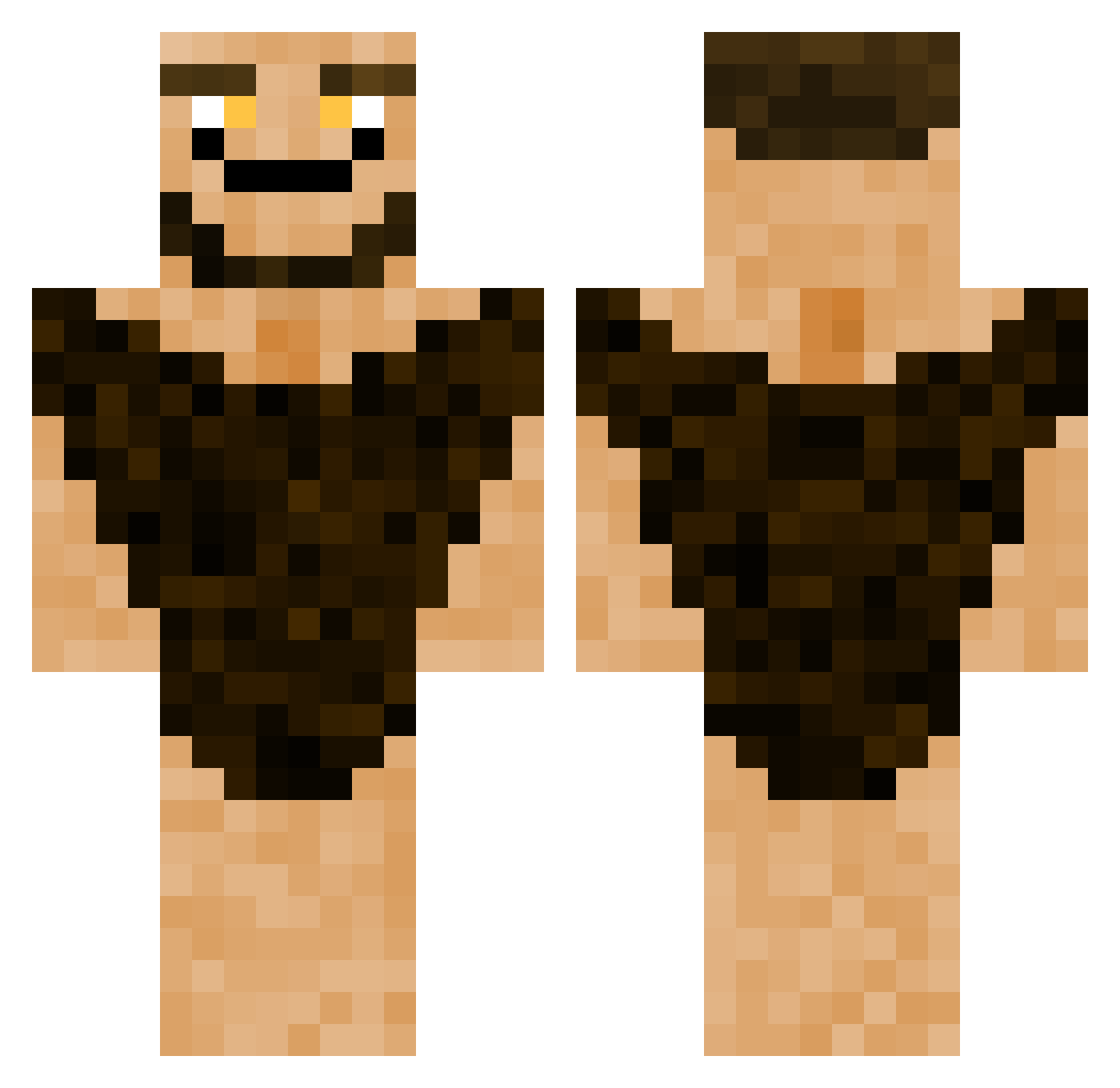 Vict0r_DaBoi Minecraft skin, front and back view