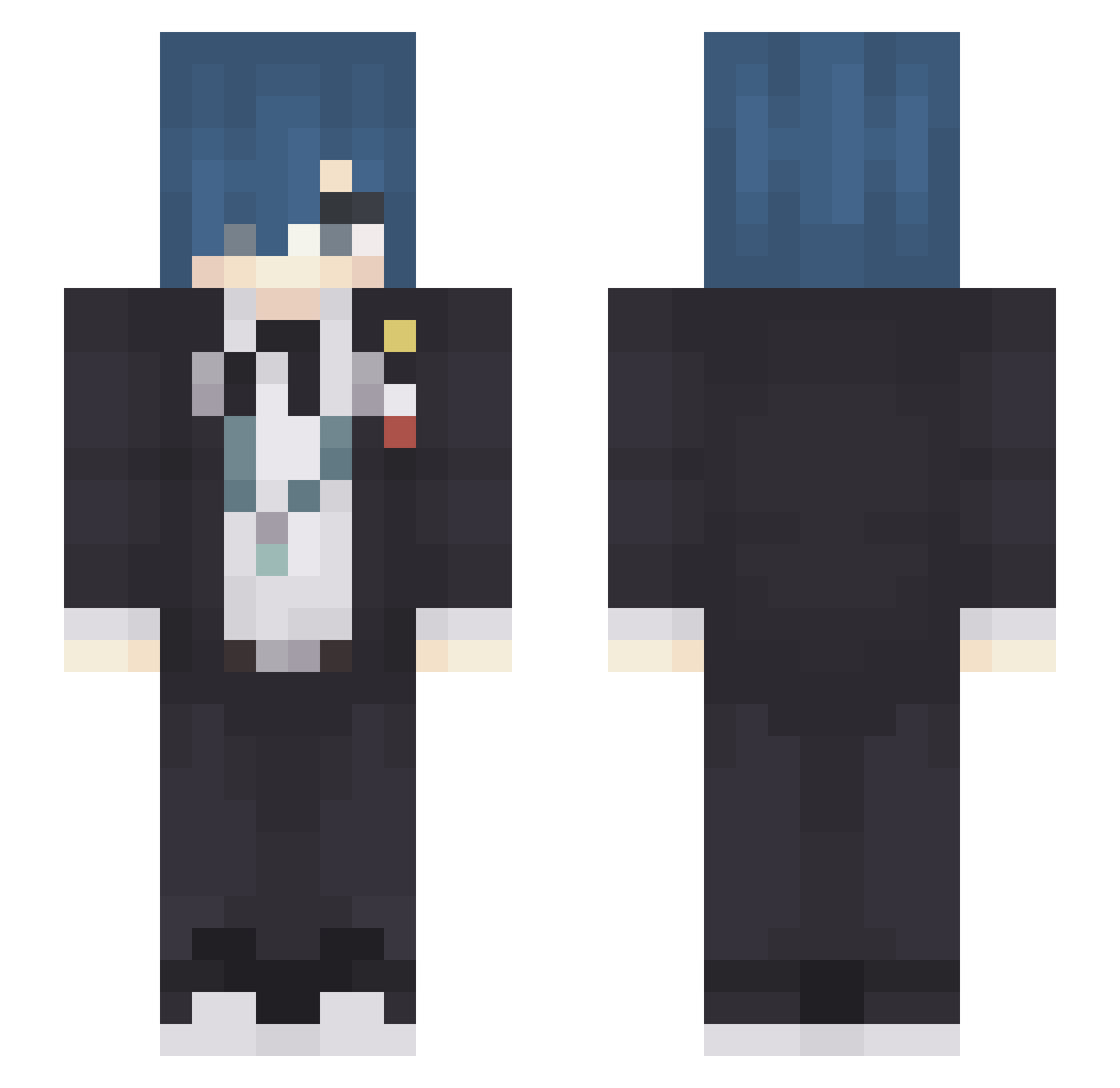 Skorowo Minecraft skin, front and back view