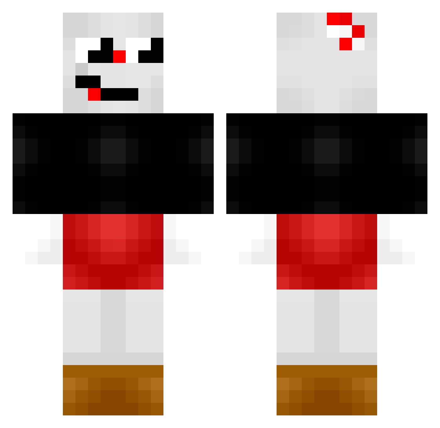 Kei_of Minecraft skin, front and back view