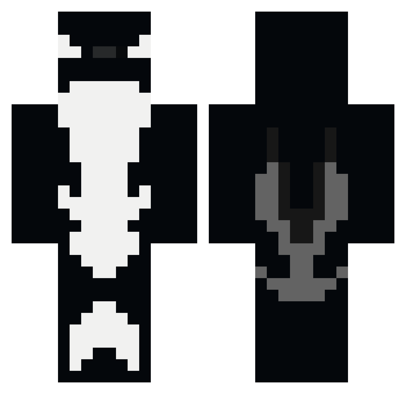 lopokos Minecraft skin, front and back view