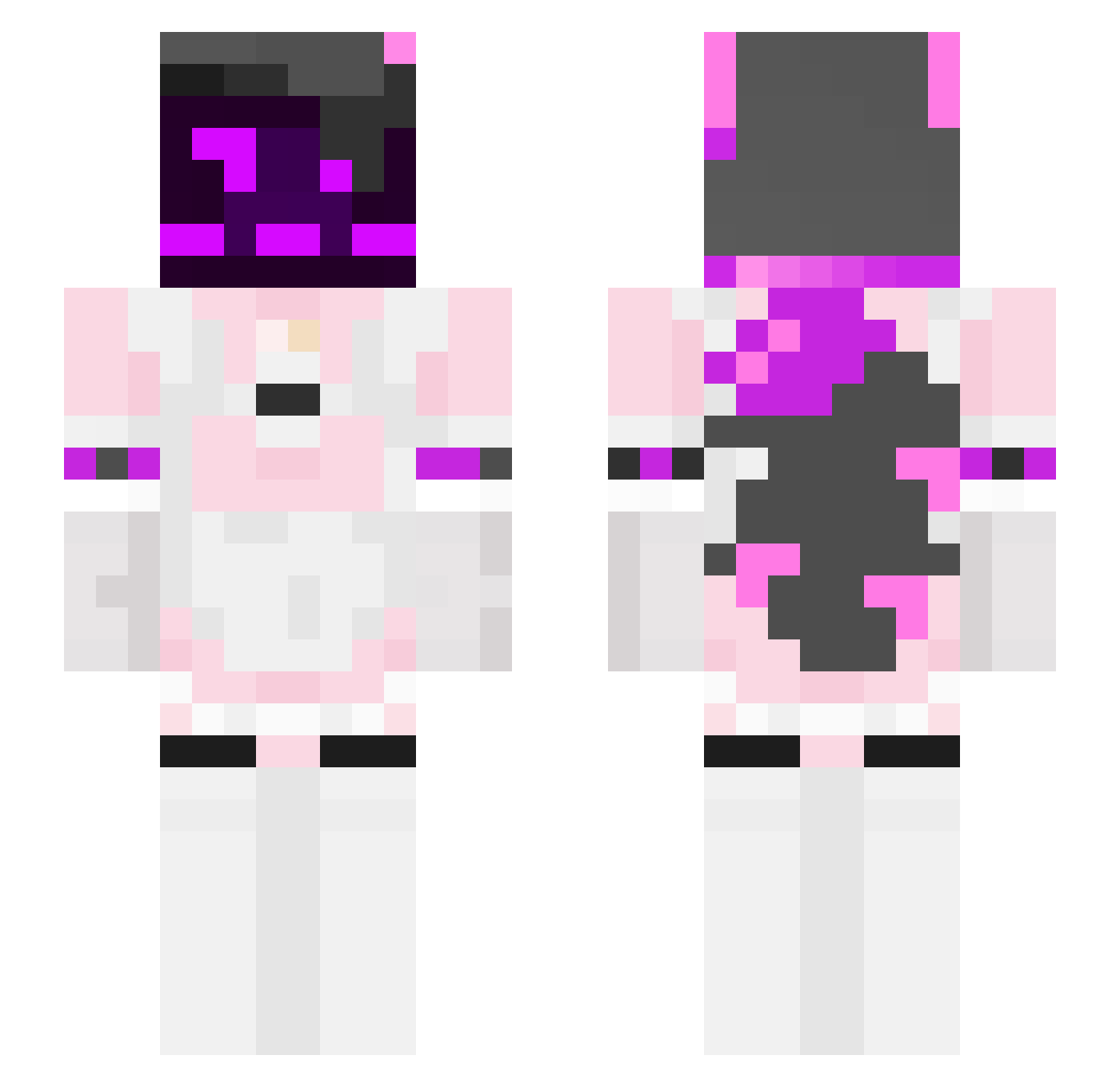 Felixbutnothere Minecraft skin, front and back view