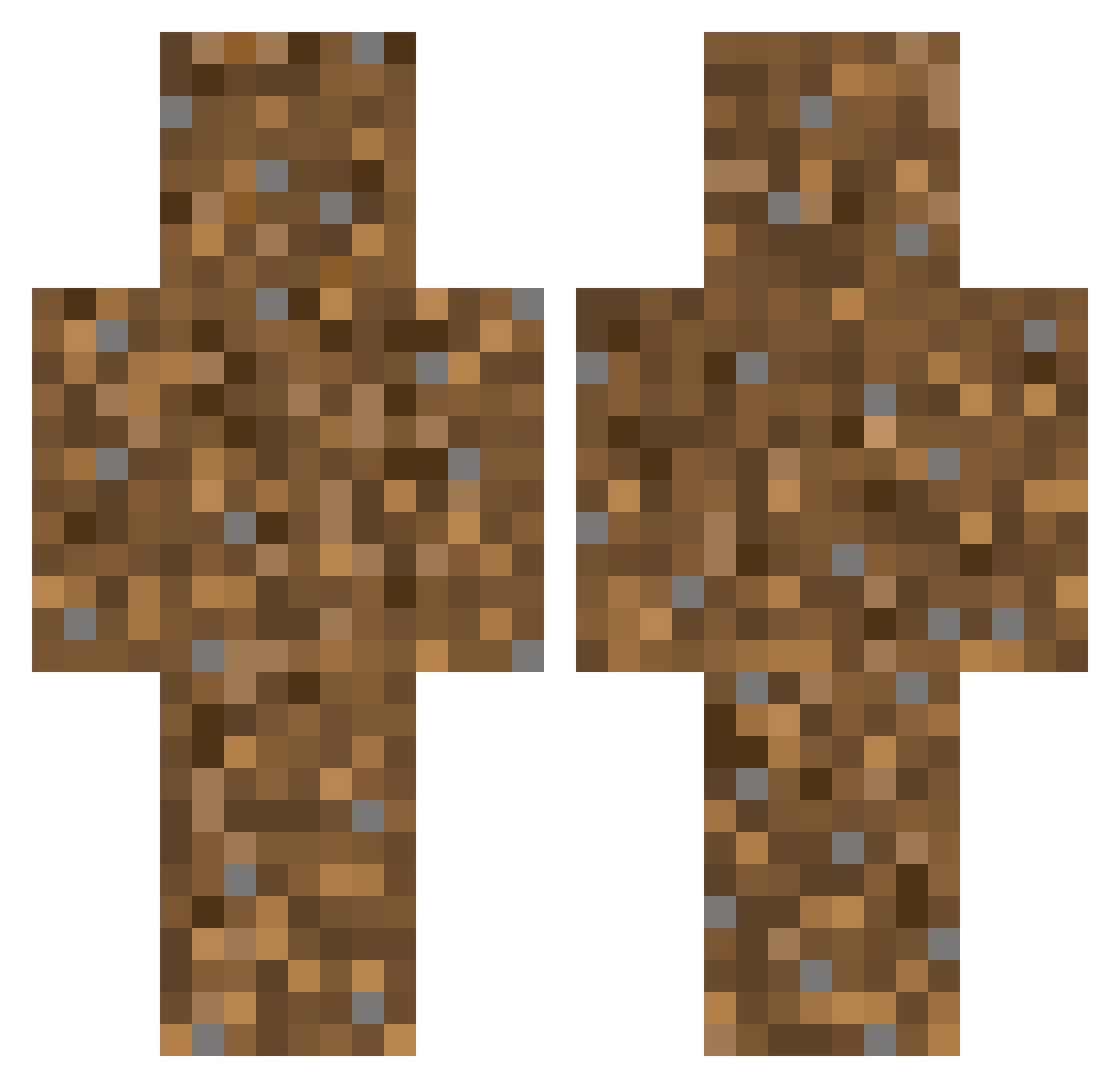 Zulikeu Minecraft skin, front and back view