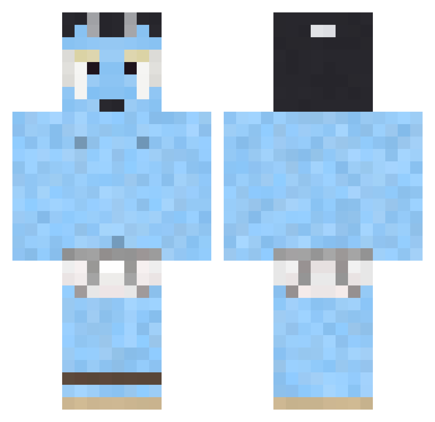 campobasso Minecraft skin, front and back view