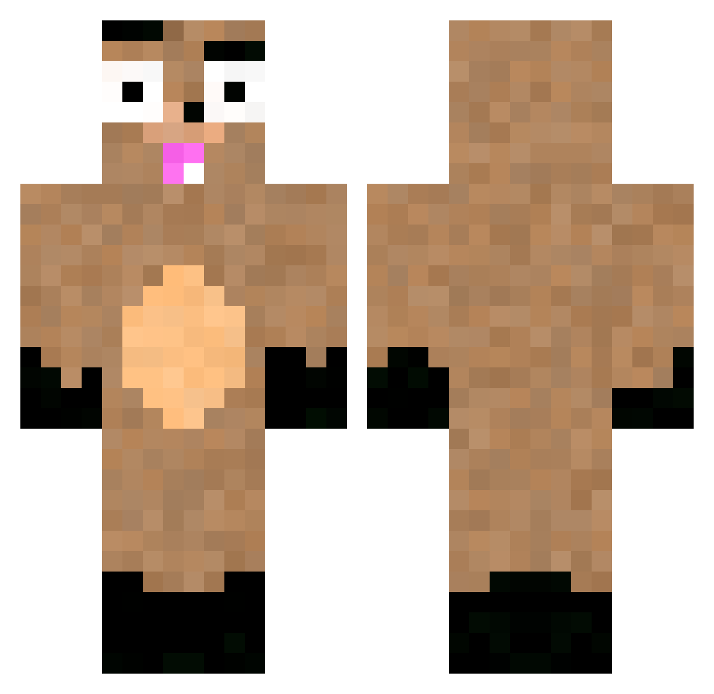 l0wnschlow Minecraft skin, front and back view