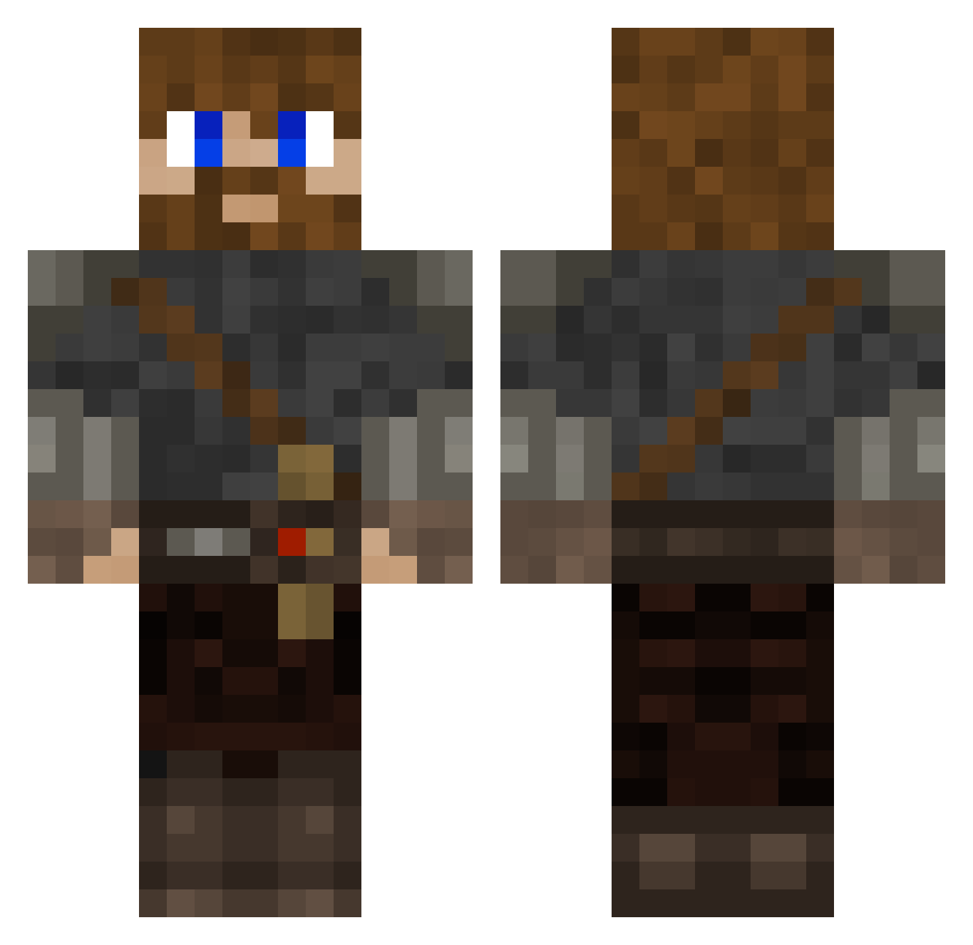p3rfectt0 Minecraft skin, front and back view