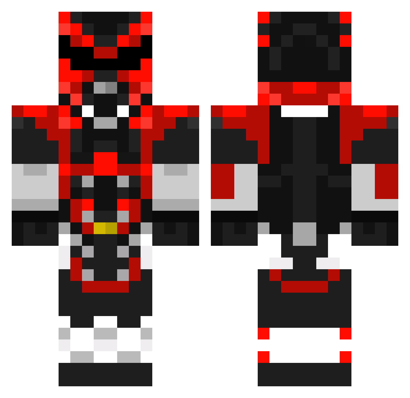 KeeferCol_88 Minecraft skin, front and back view