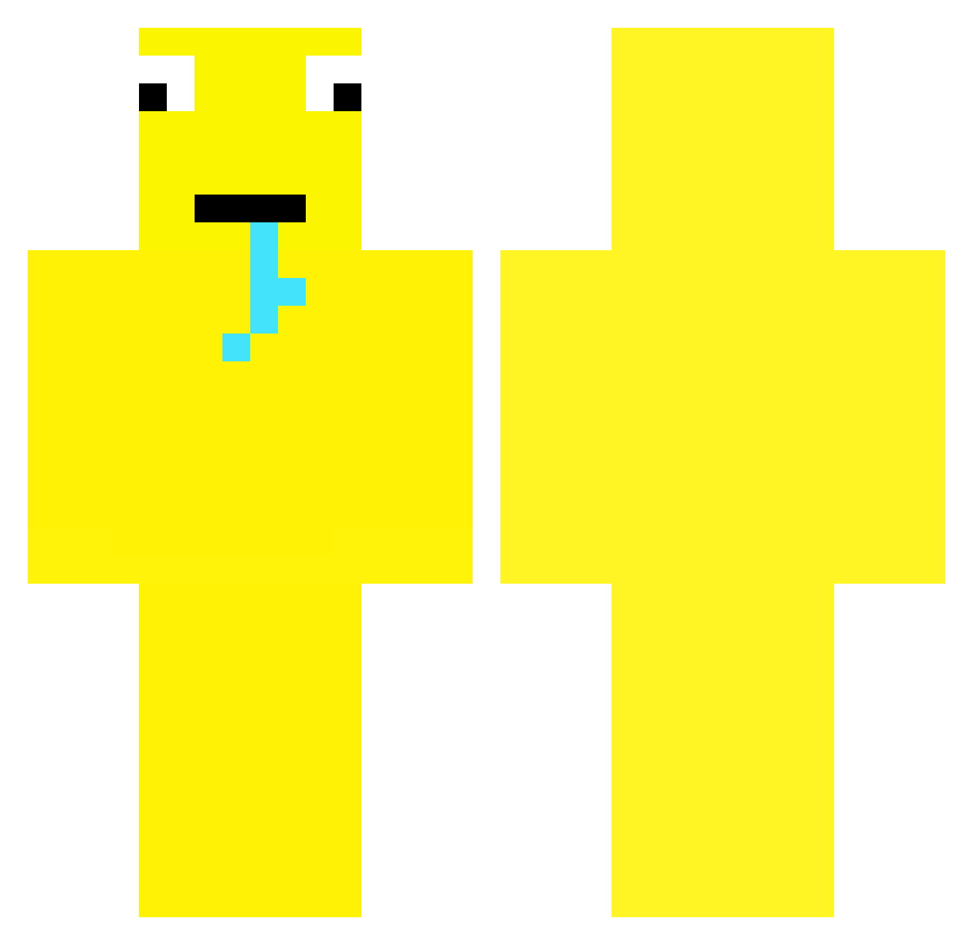wilplaysmc Minecraft skin, front and back view