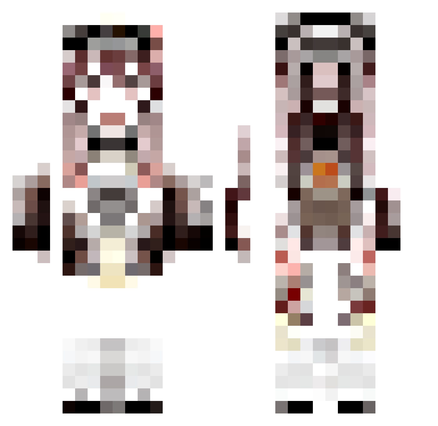 Bu_Kuang Minecraft skin, front and back view