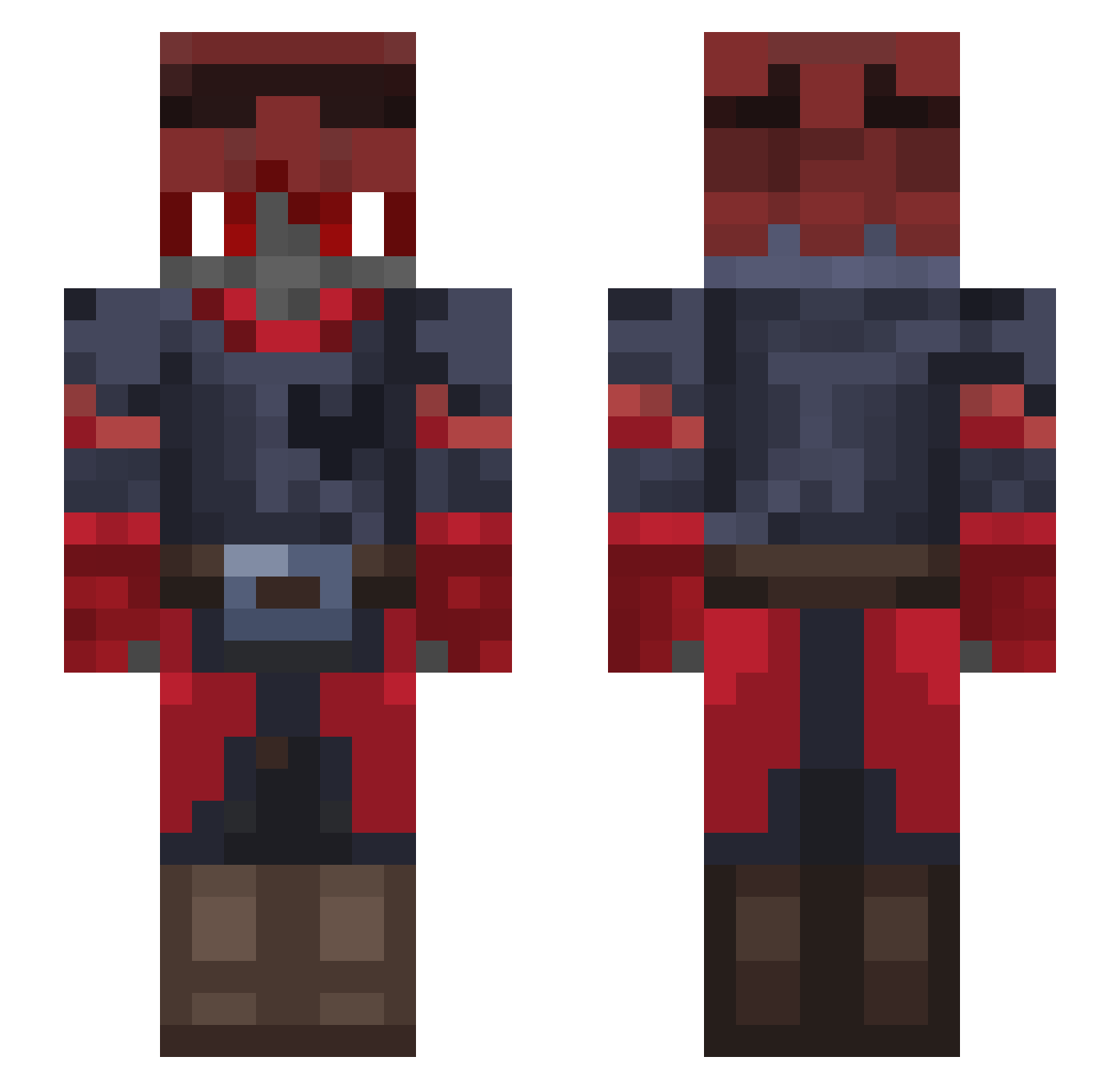slabbss Minecraft skin, front and back view