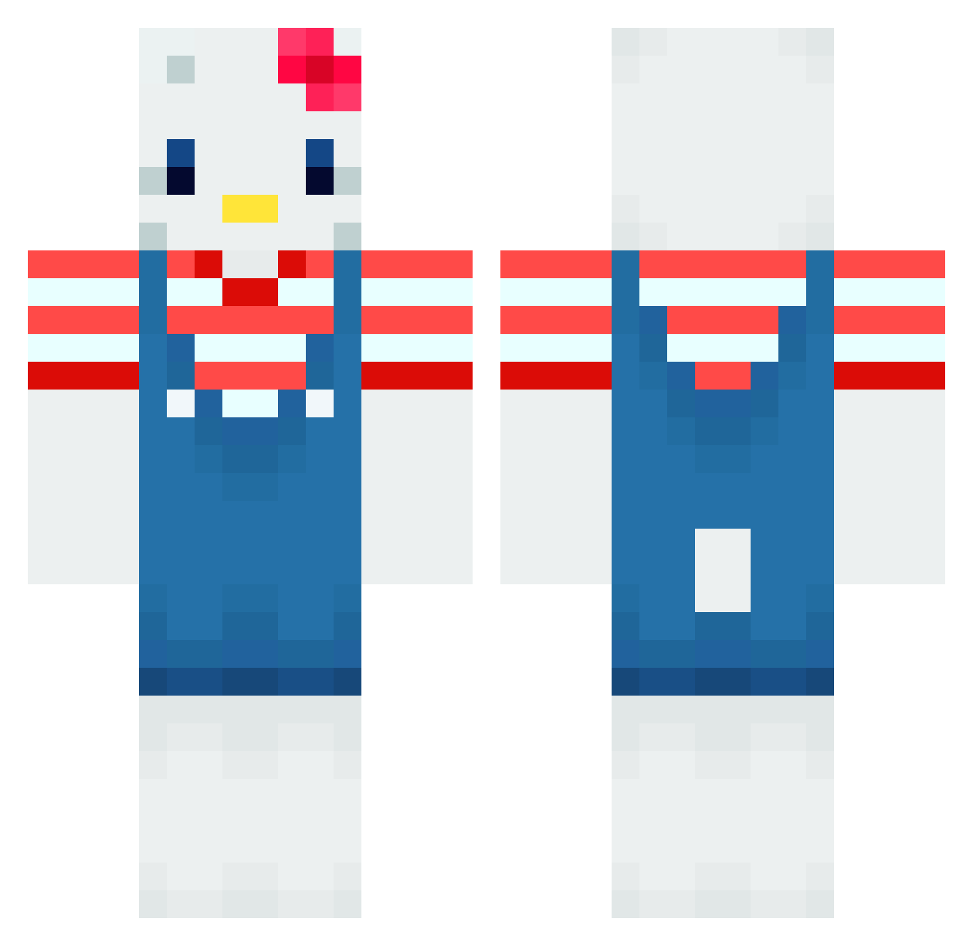 whimchibi Minecraft skin, front and back view