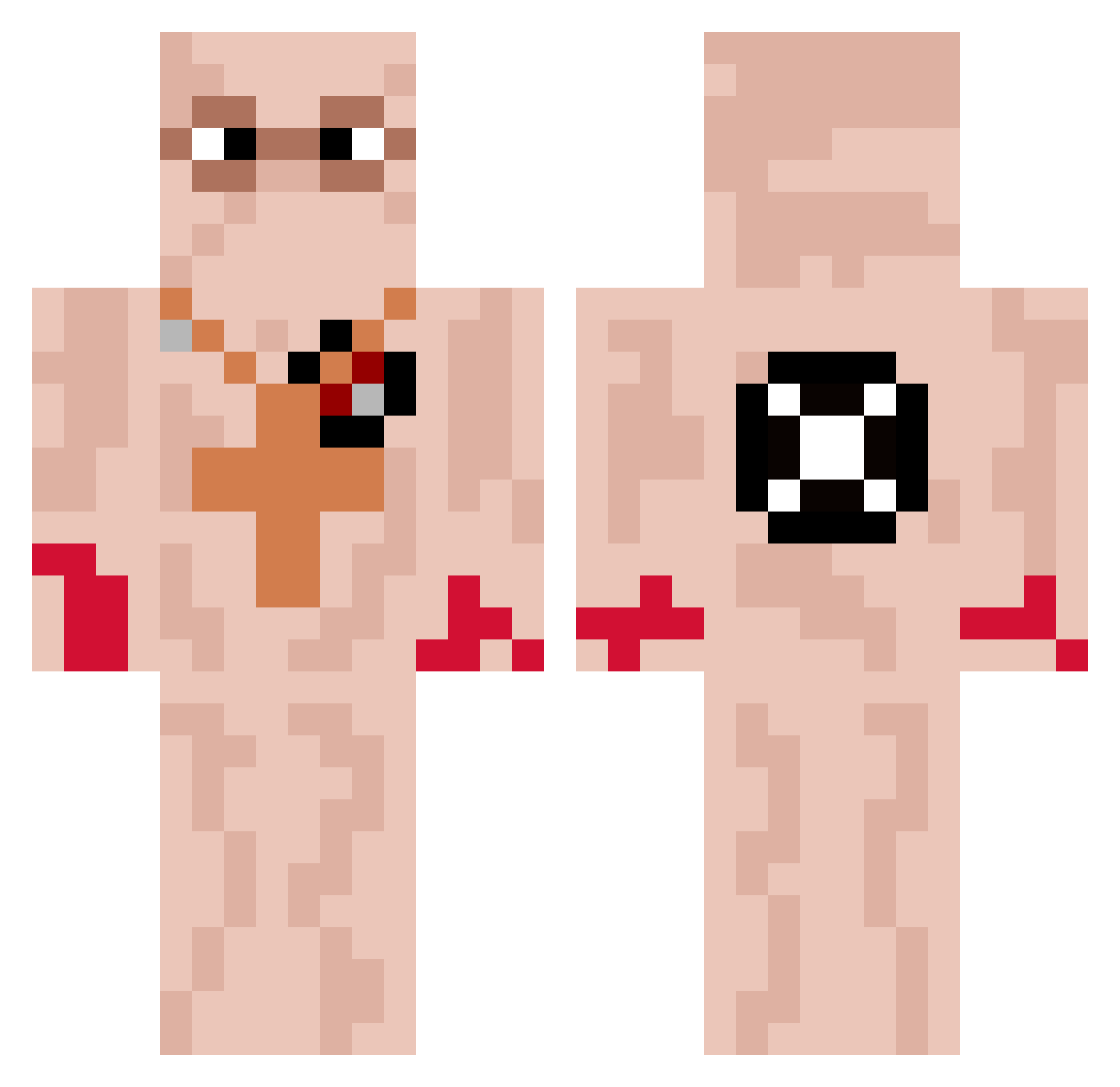 JoKey9087 Minecraft skin, front and back view