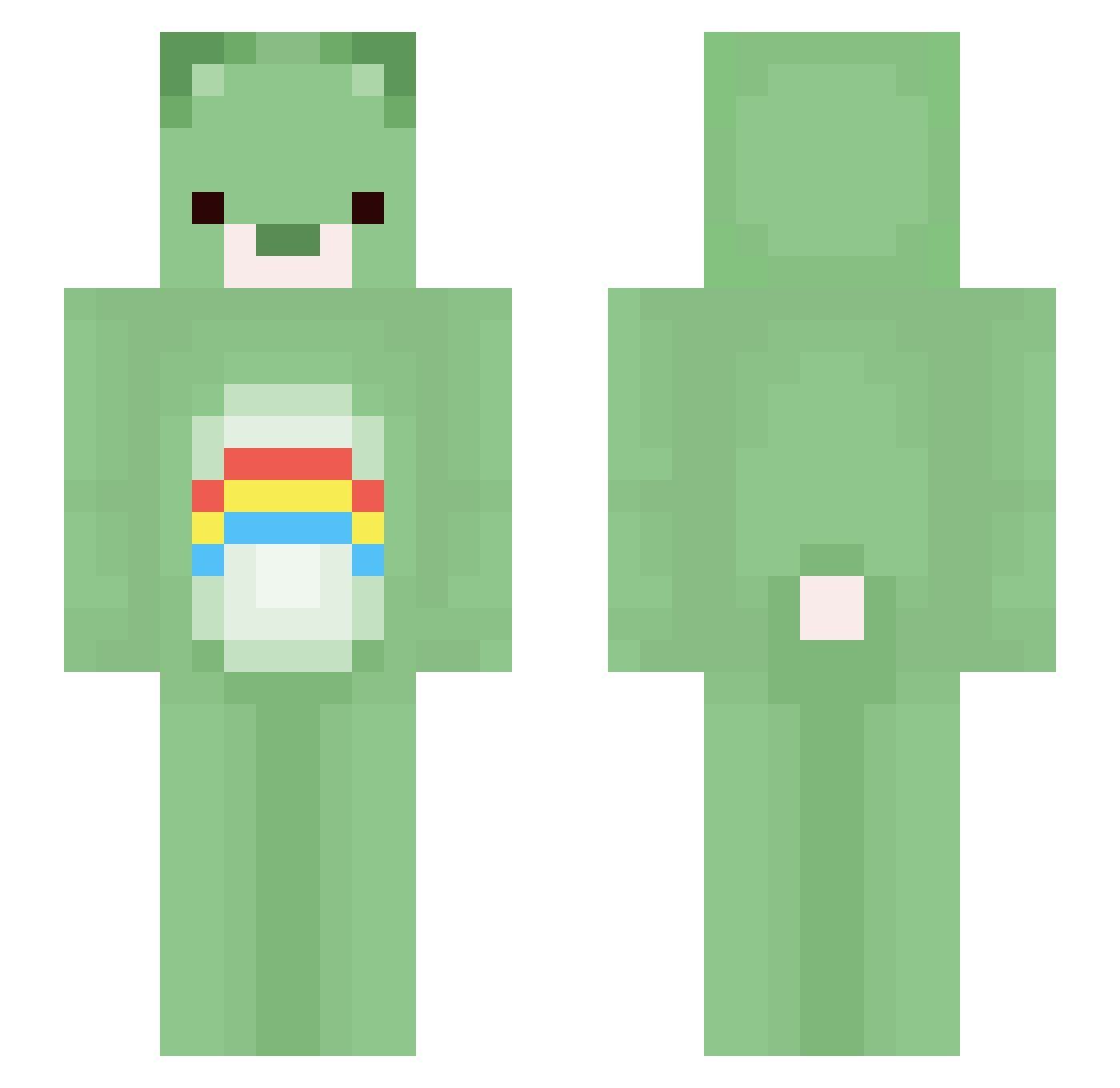 kaitto_ Minecraft skin, front and back view