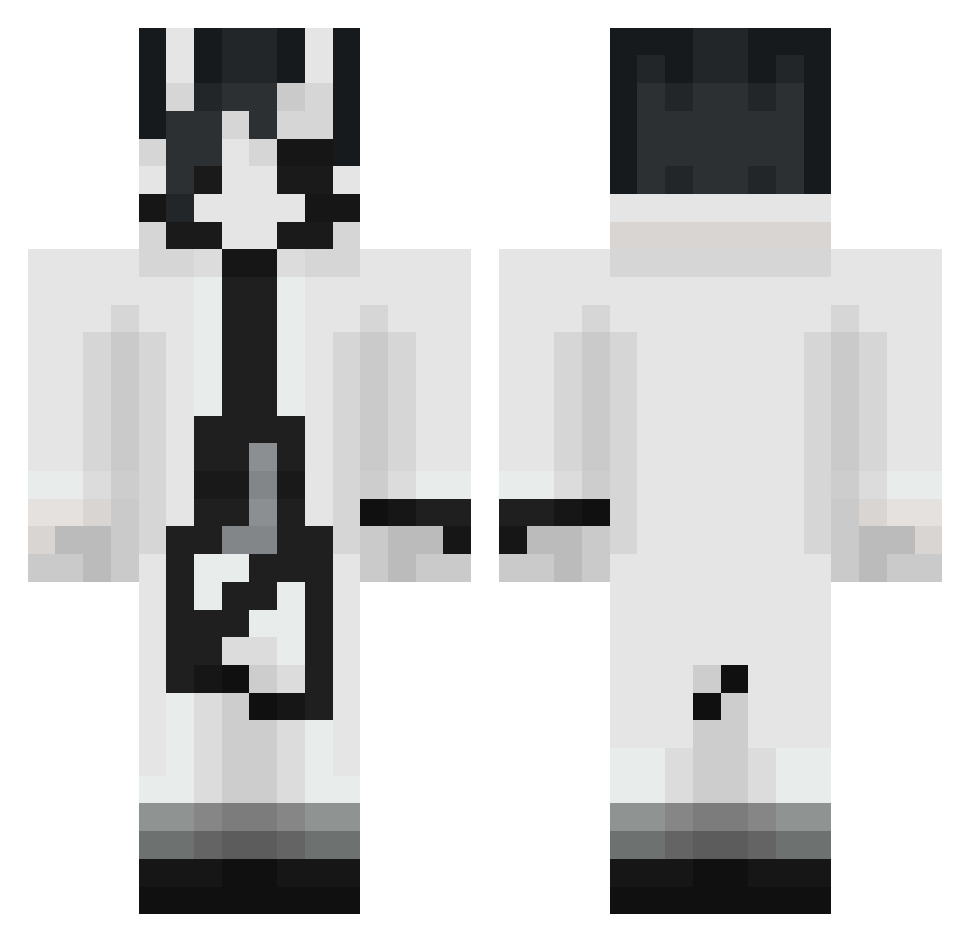 Directore Minecraft skin, front and back view