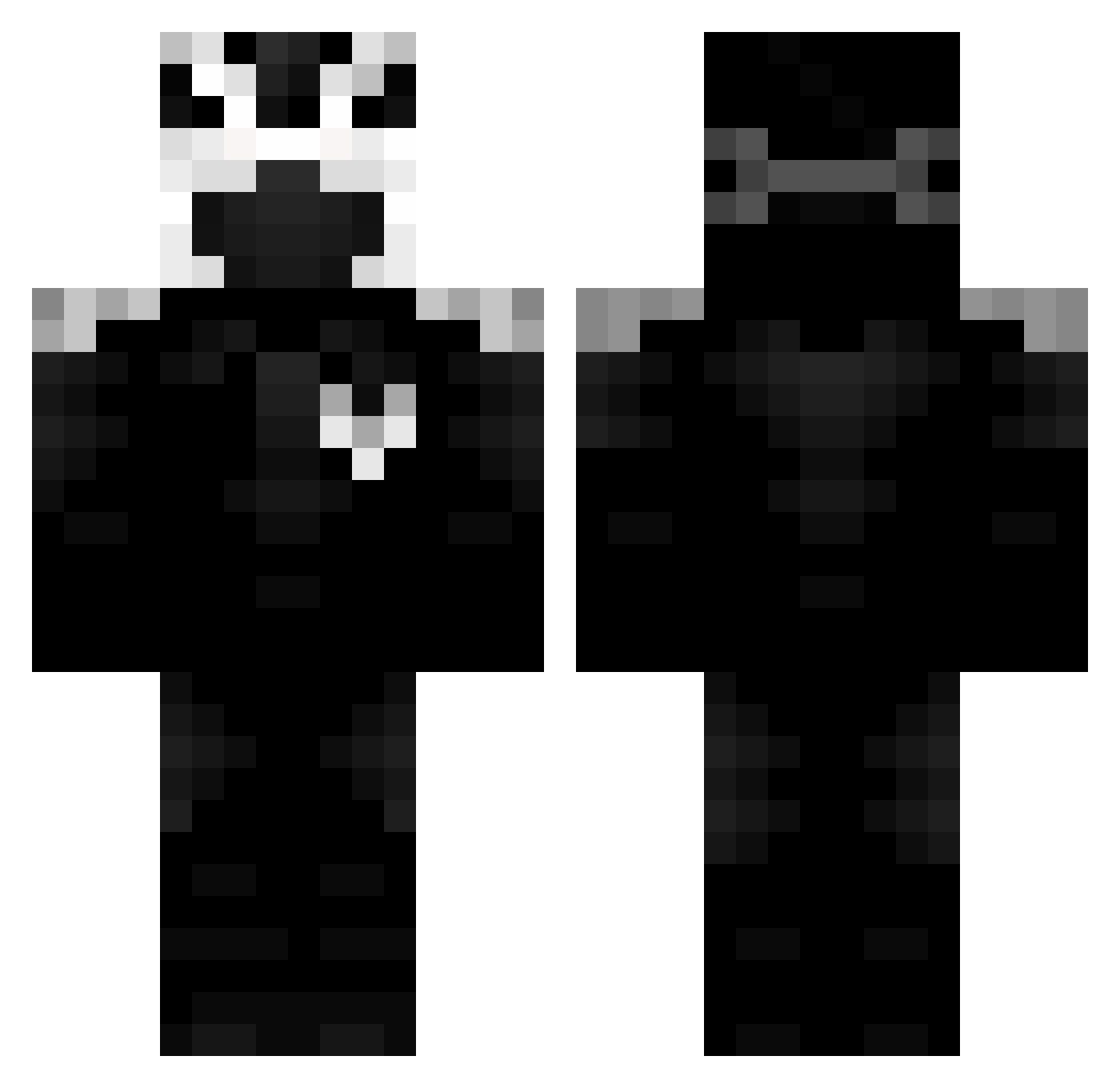 PEDROG4MER911 Minecraft skin, front and back view