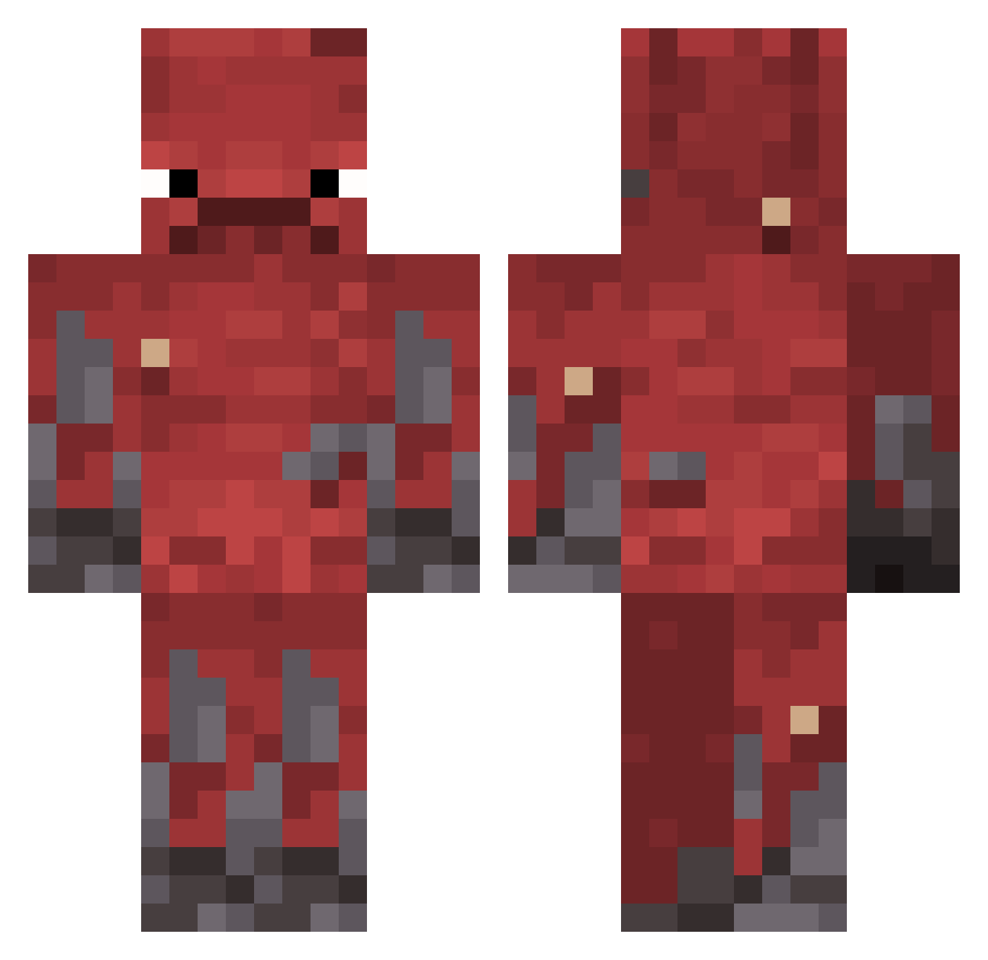 PATATJE_ Minecraft skin, front and back view