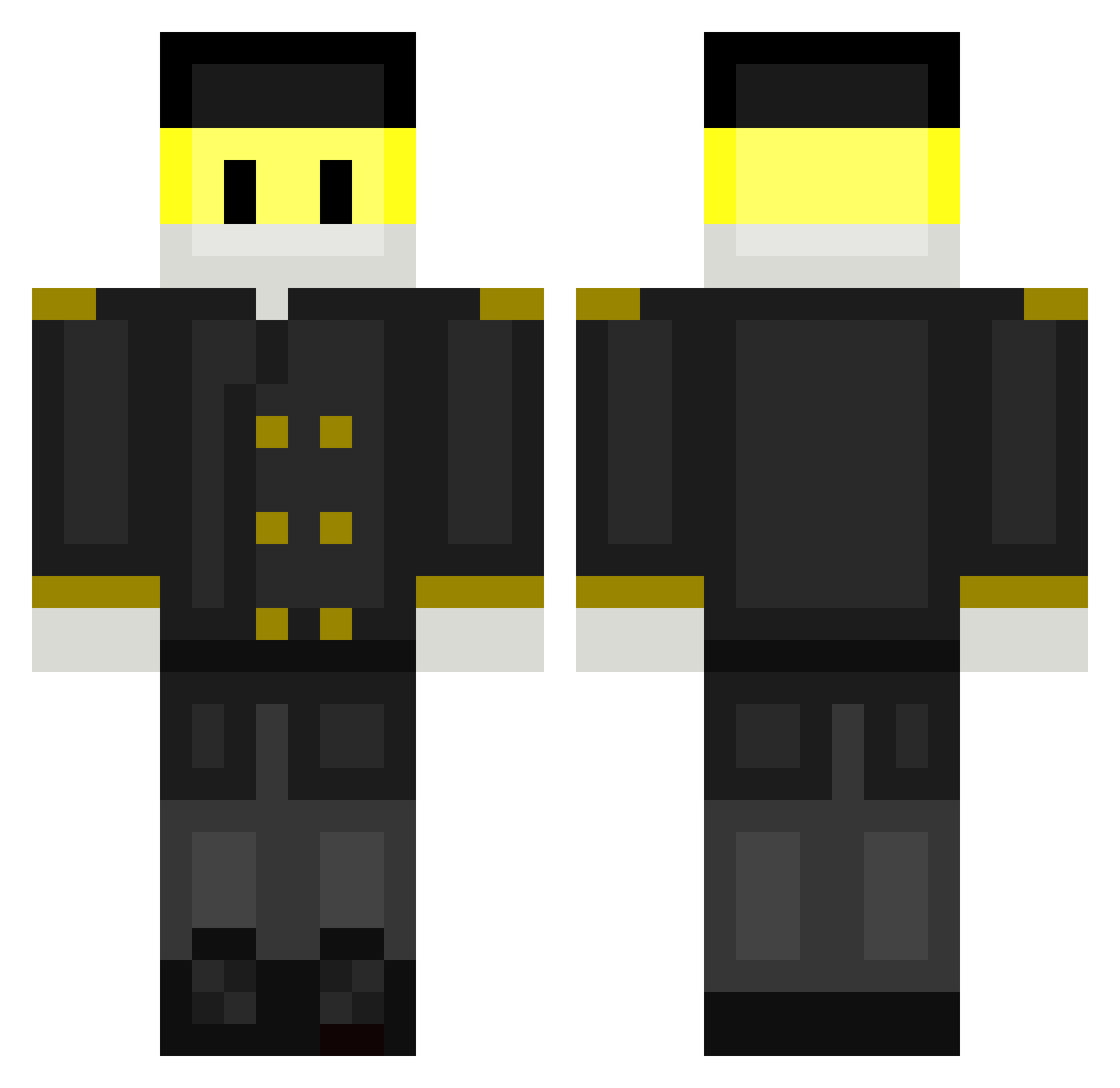 gwat69 Minecraft skin, front and back view