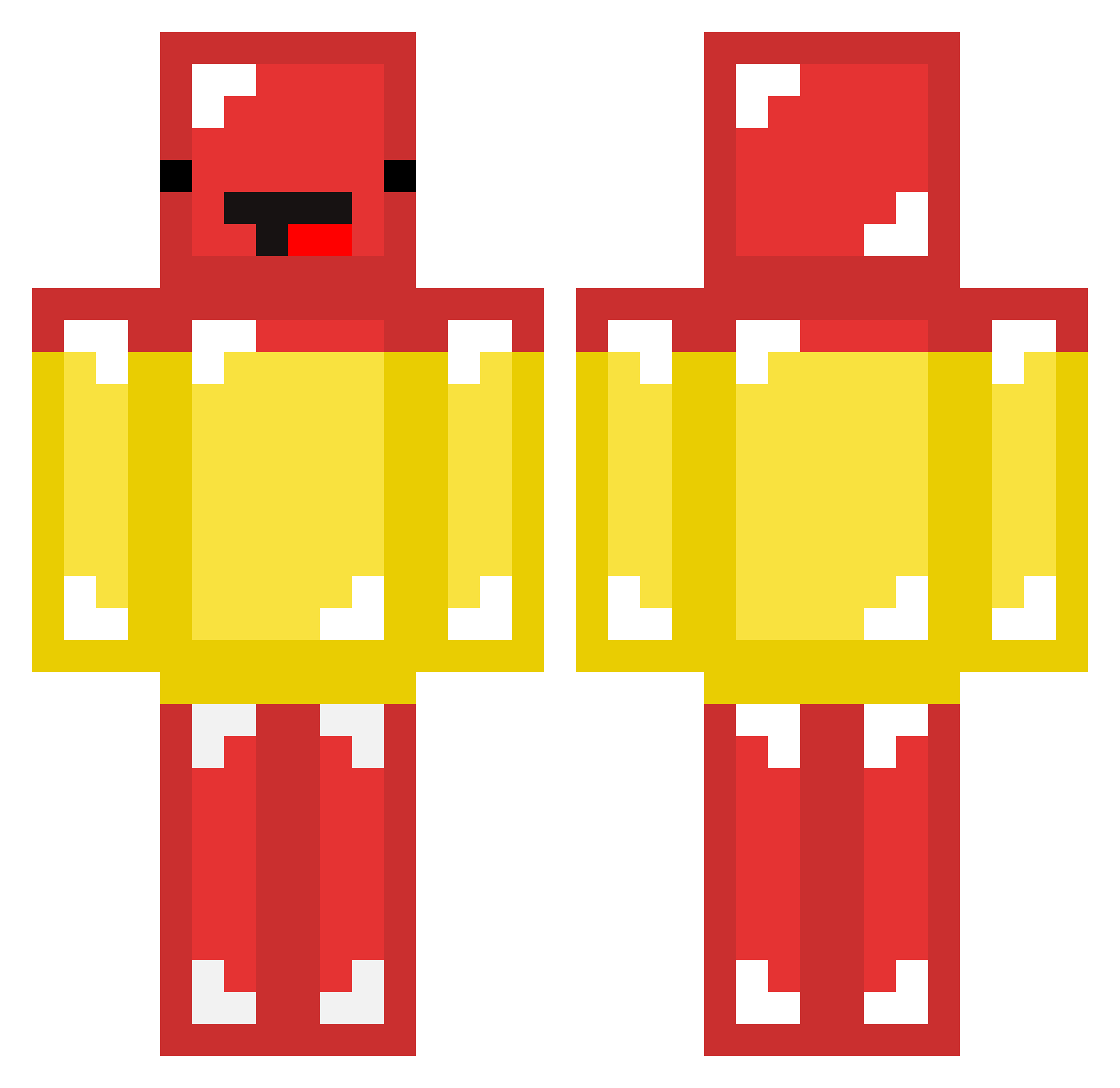MyDadsBald_ Minecraft skin, front and back view