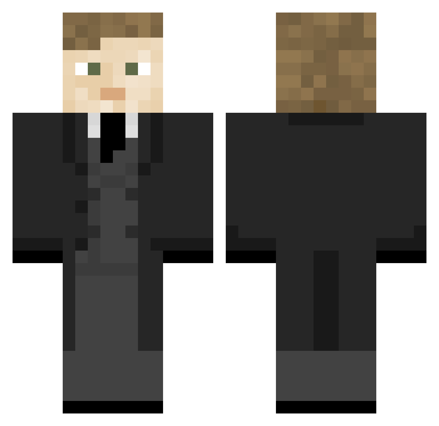 choros11 Minecraft skin, front and back view