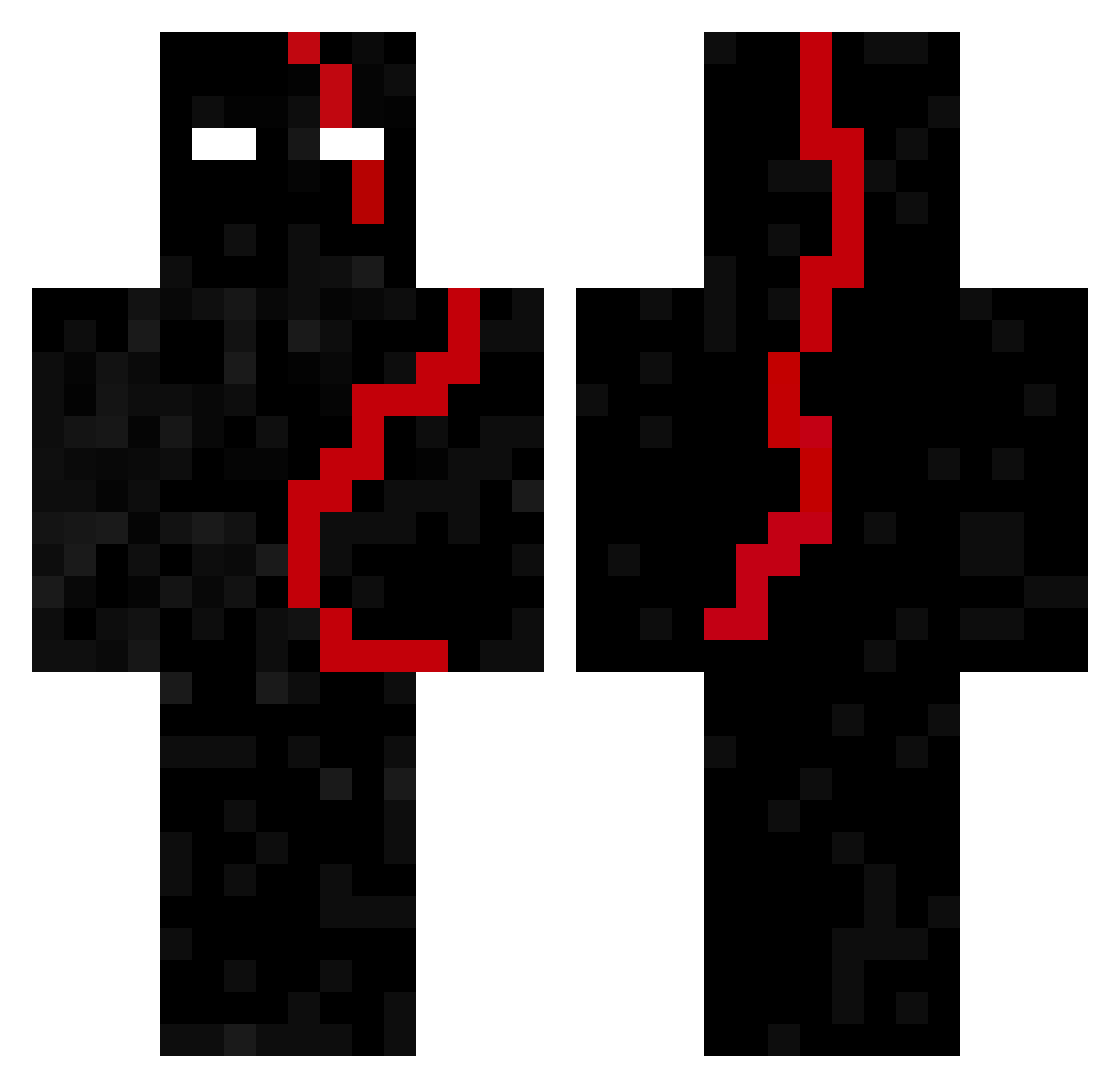 RuskyCRO Minecraft skin, front and back view