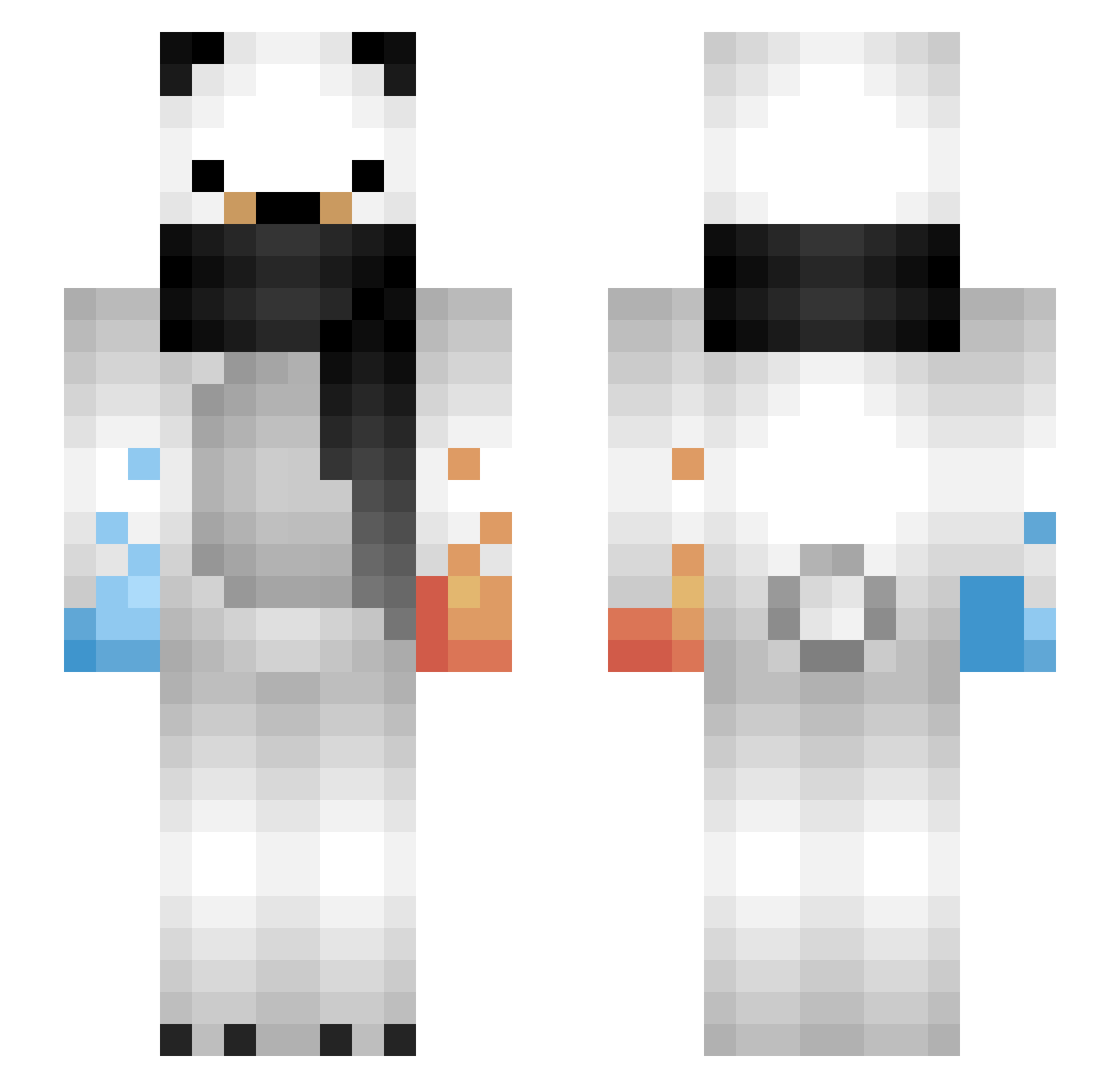 _BeastSlayer_561 Minecraft skin, front and back view