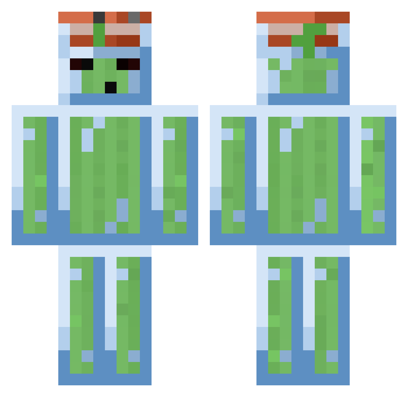 dd0sama_ Minecraft skin, front and back view