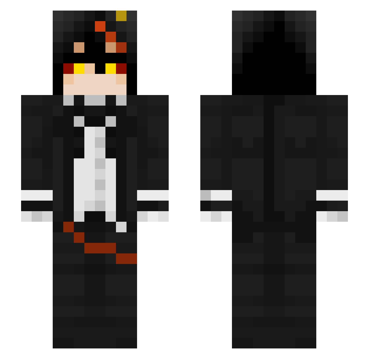 Ignaasii Minecraft skin, front and back view