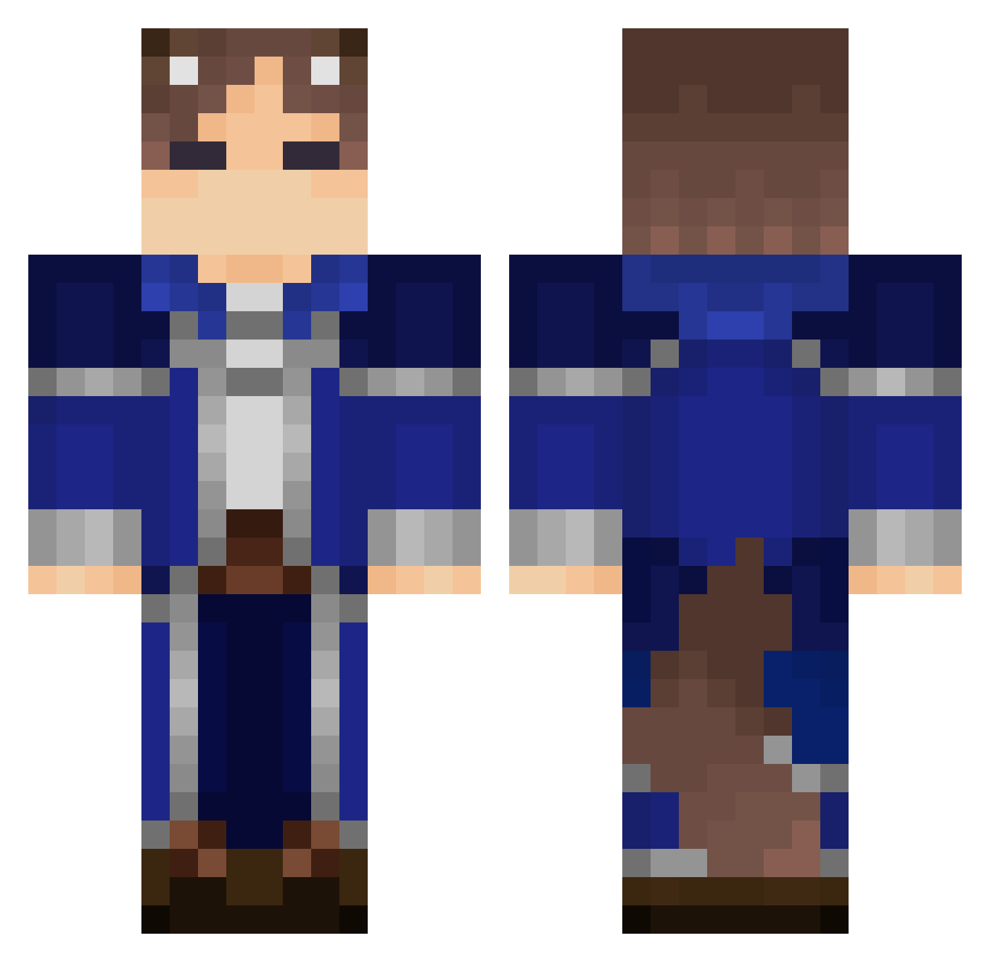 fauxuser97 Minecraft skin, front and back view