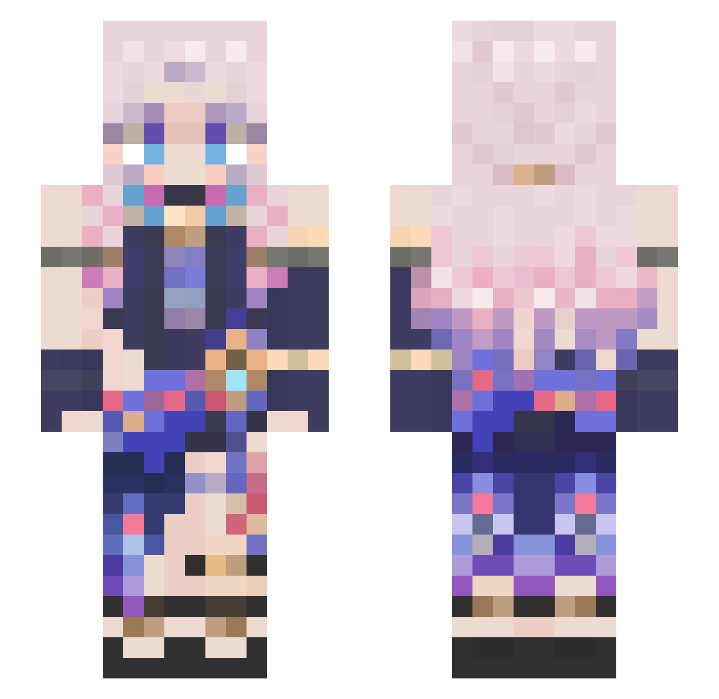 hatimitusann Minecraft skin, front and back view
