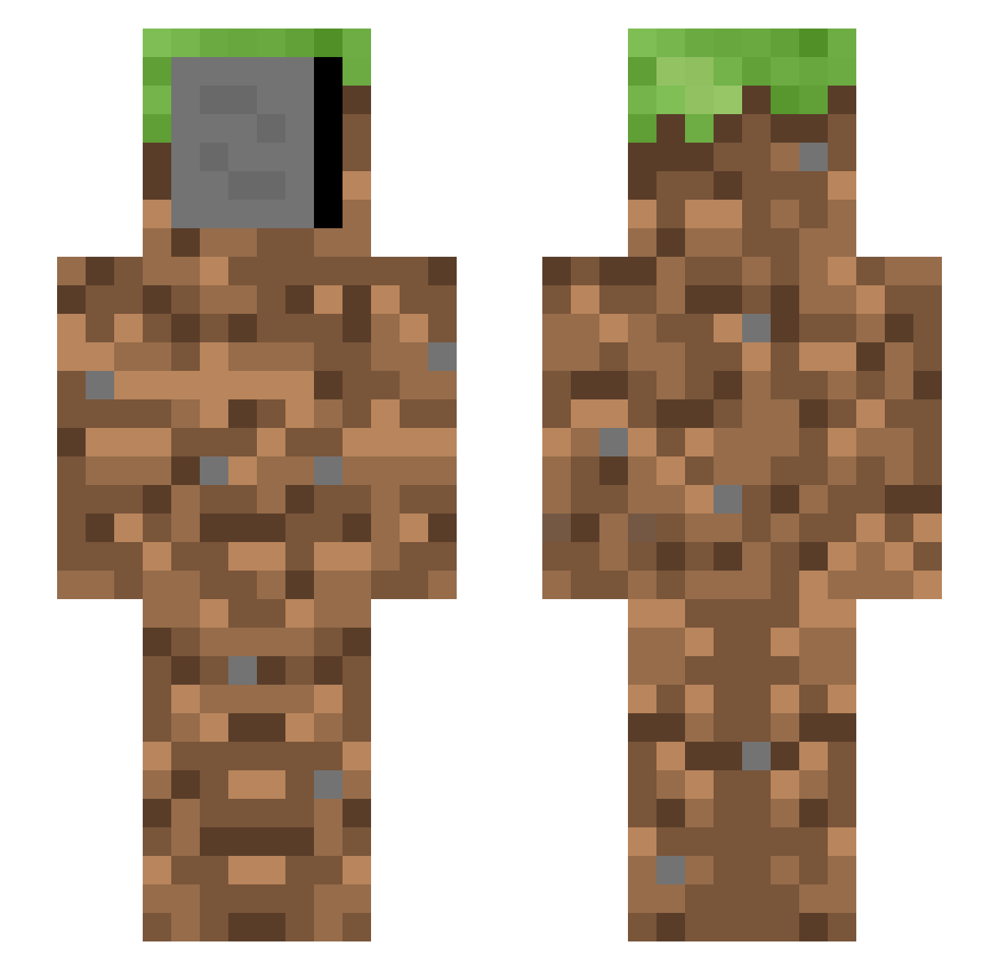 CommanderTaki Minecraft skin, front and back view