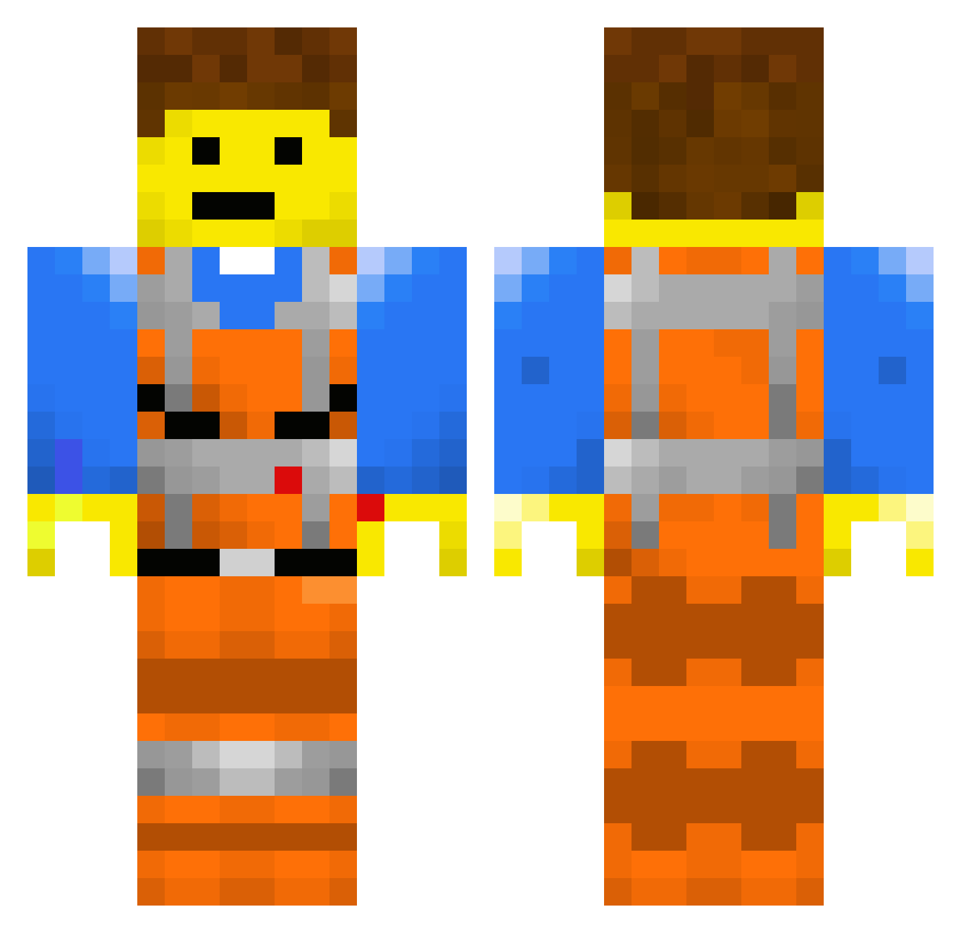 aydensthegoat Minecraft skin, front and back view