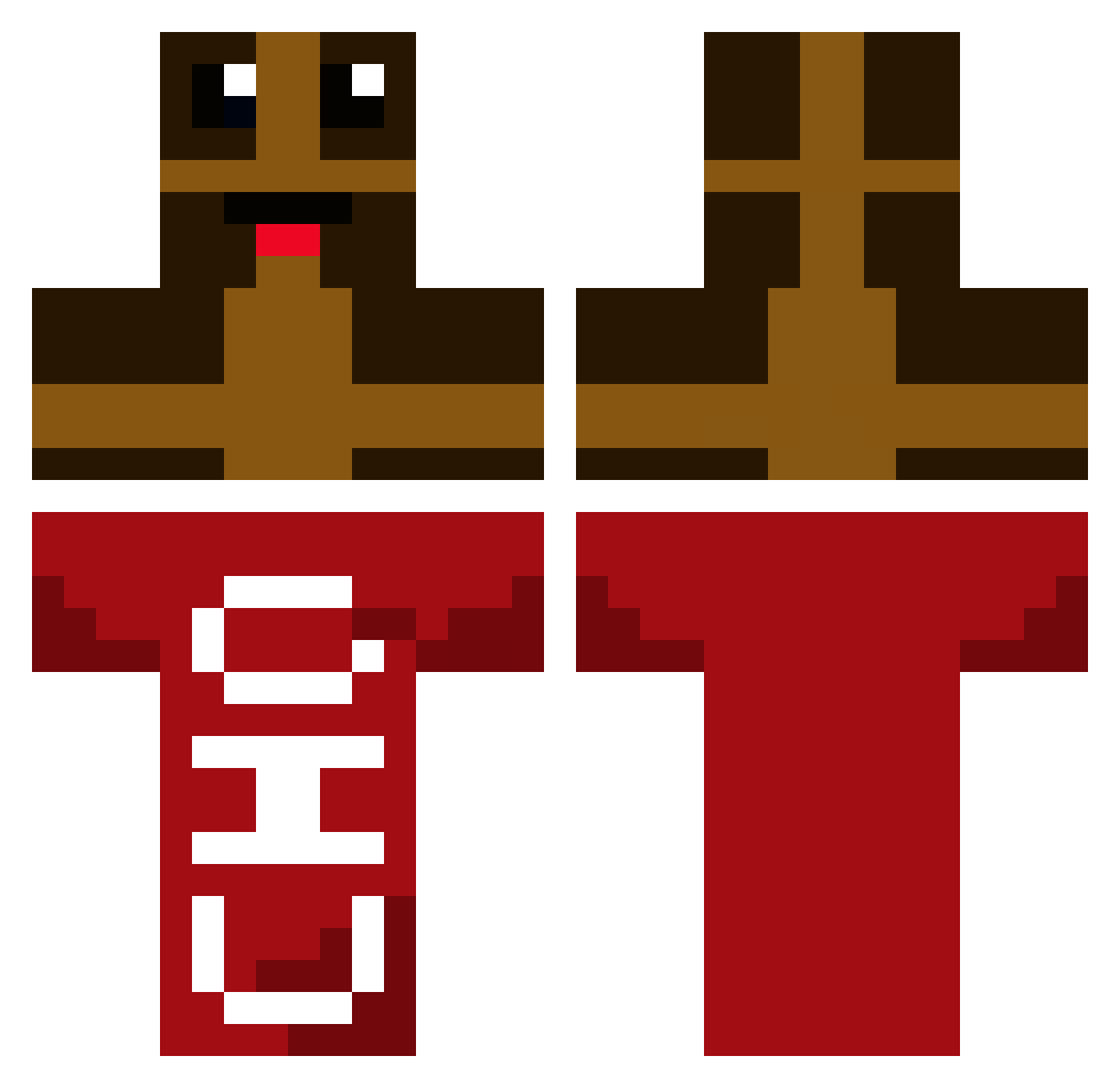 chocolate_prro Minecraft skin, front and back view