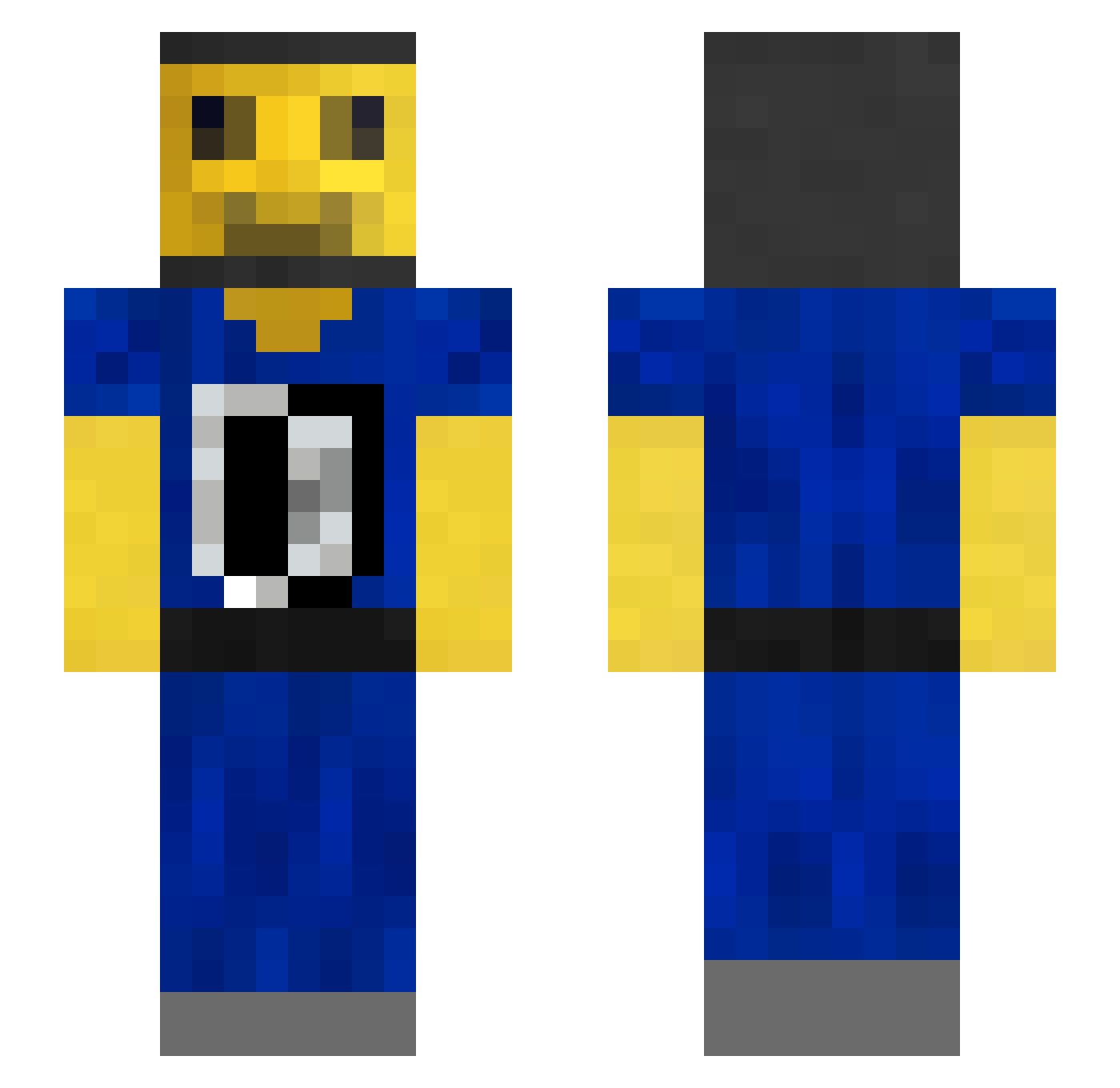 Marechal Minecraft skin, front and back view