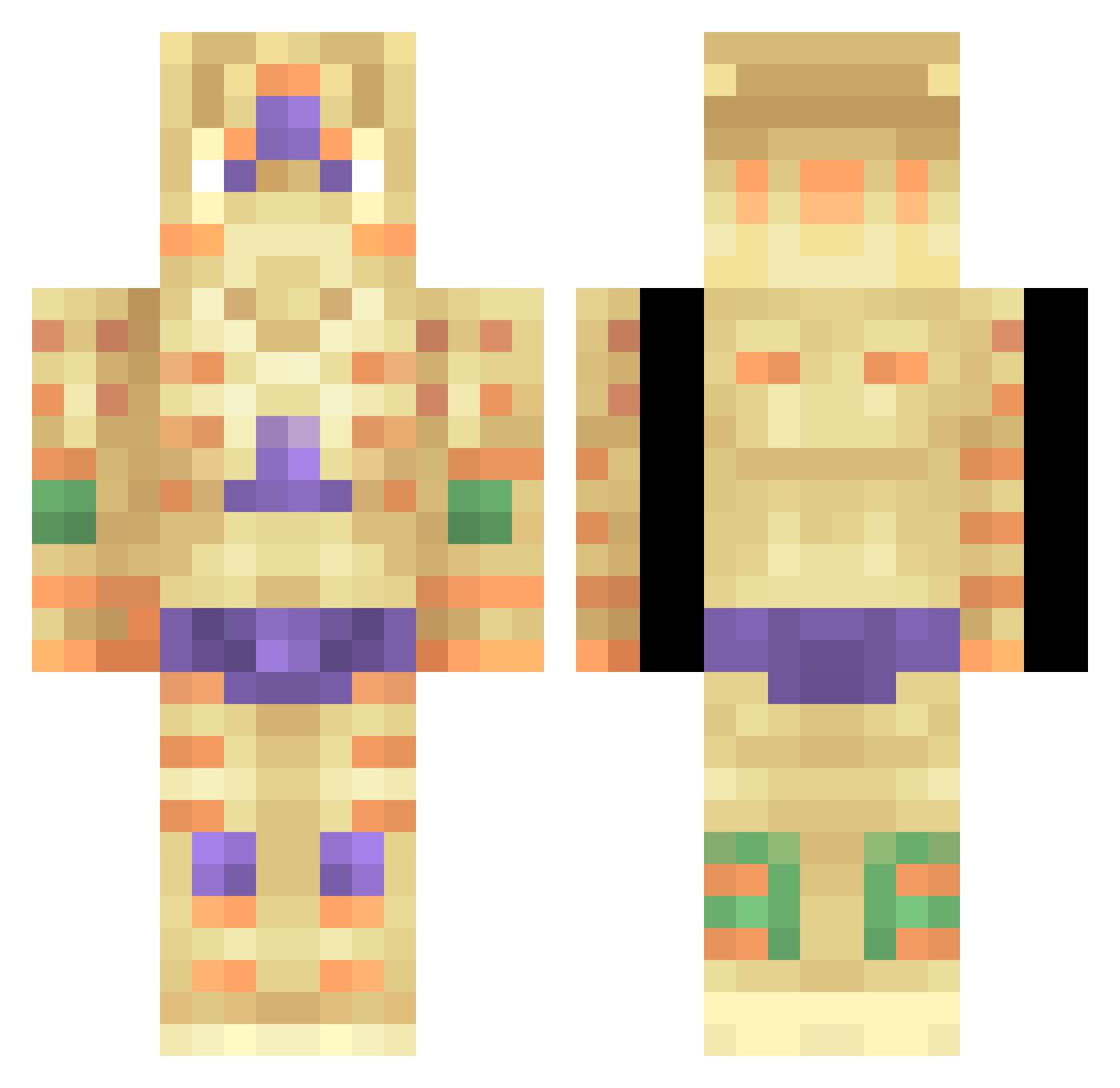 Genos_123 Minecraft skin, front and back view