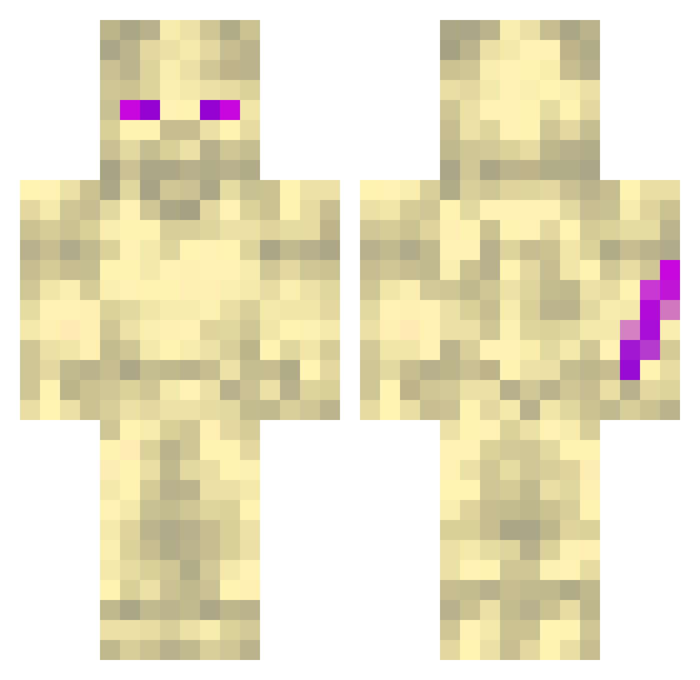 spoofyee123 Minecraft skin, front and back view
