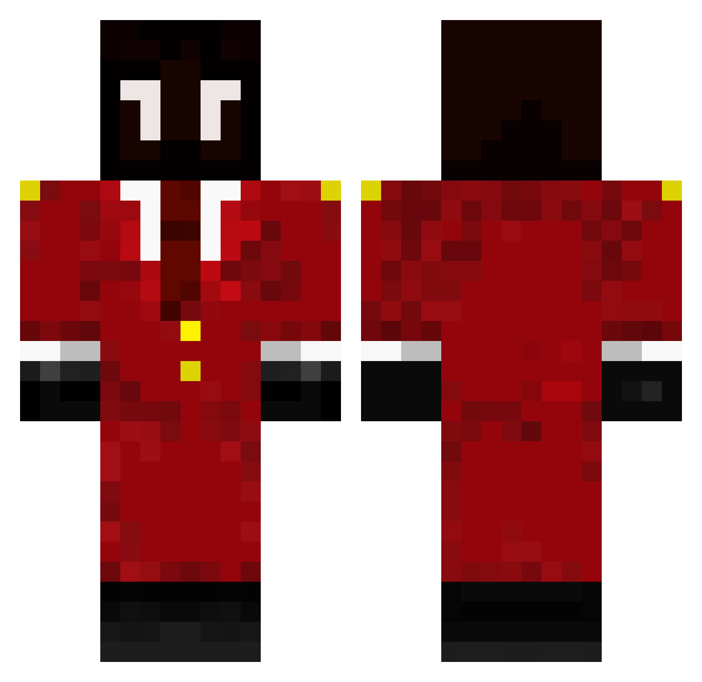 Bananas4evaaa Minecraft skin, front and back view