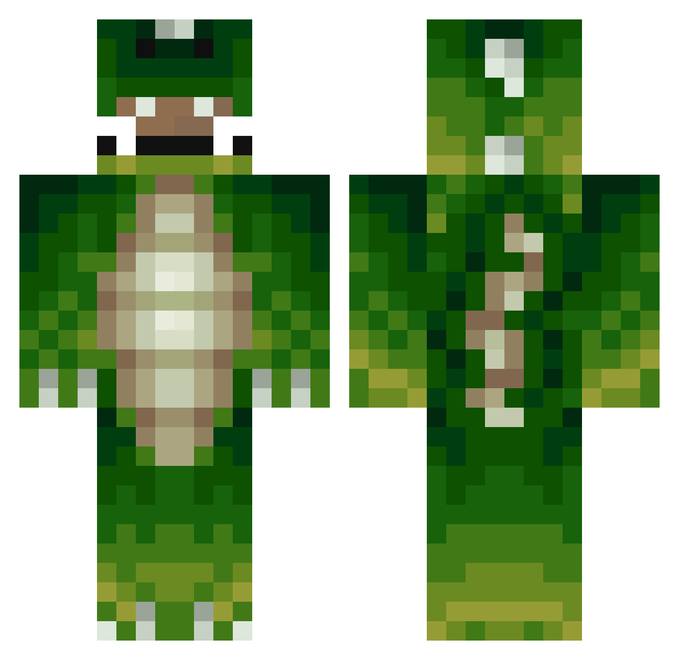 Sowieso09 Minecraft skin, front and back view
