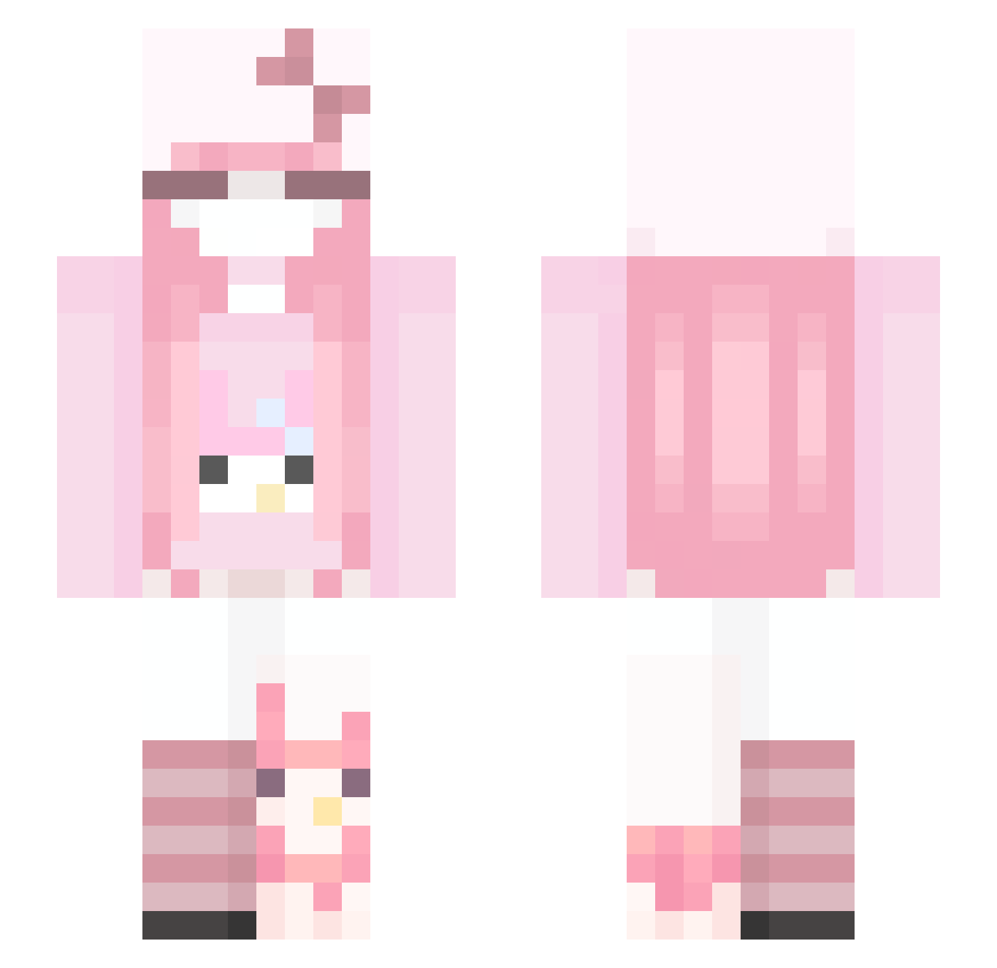sippicupp Minecraft skin, front and back view