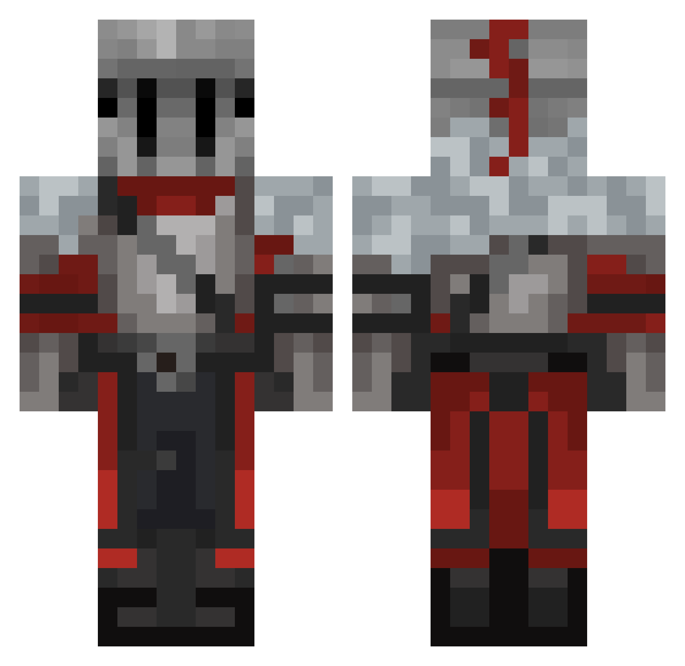 Goosey401 Minecraft skin, front and back view