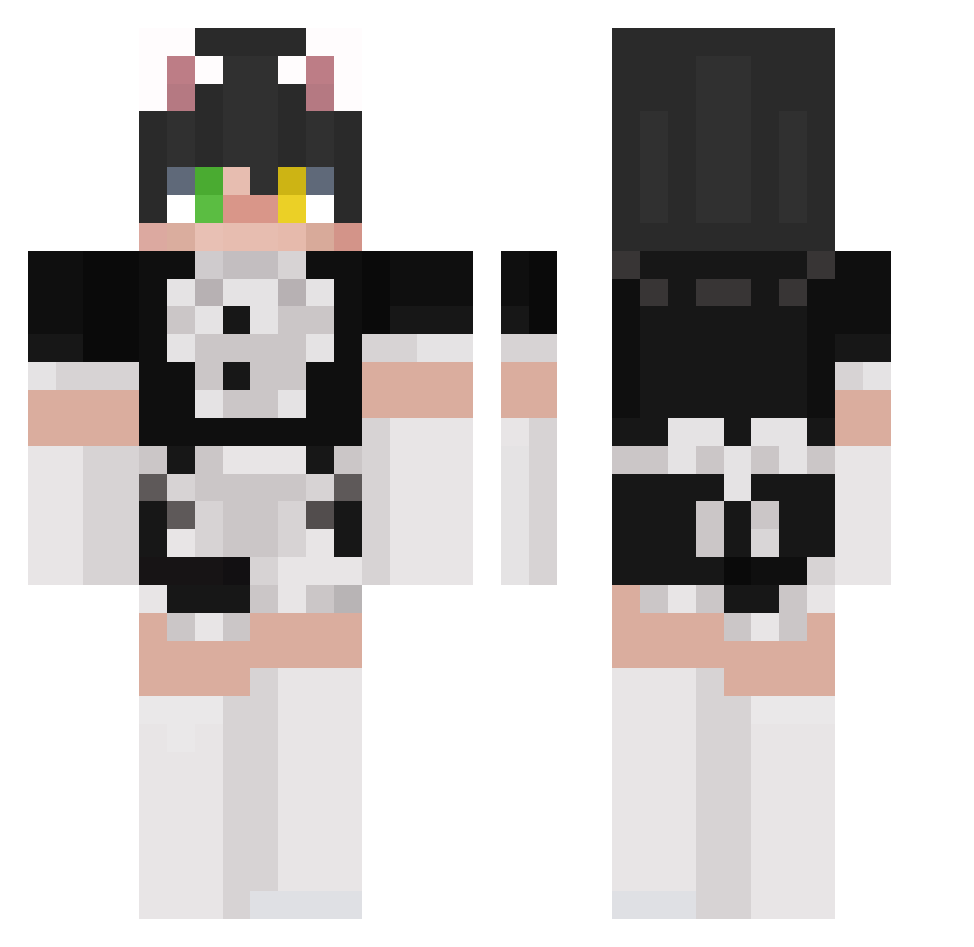 Guzlik14 Minecraft skin, front and back view