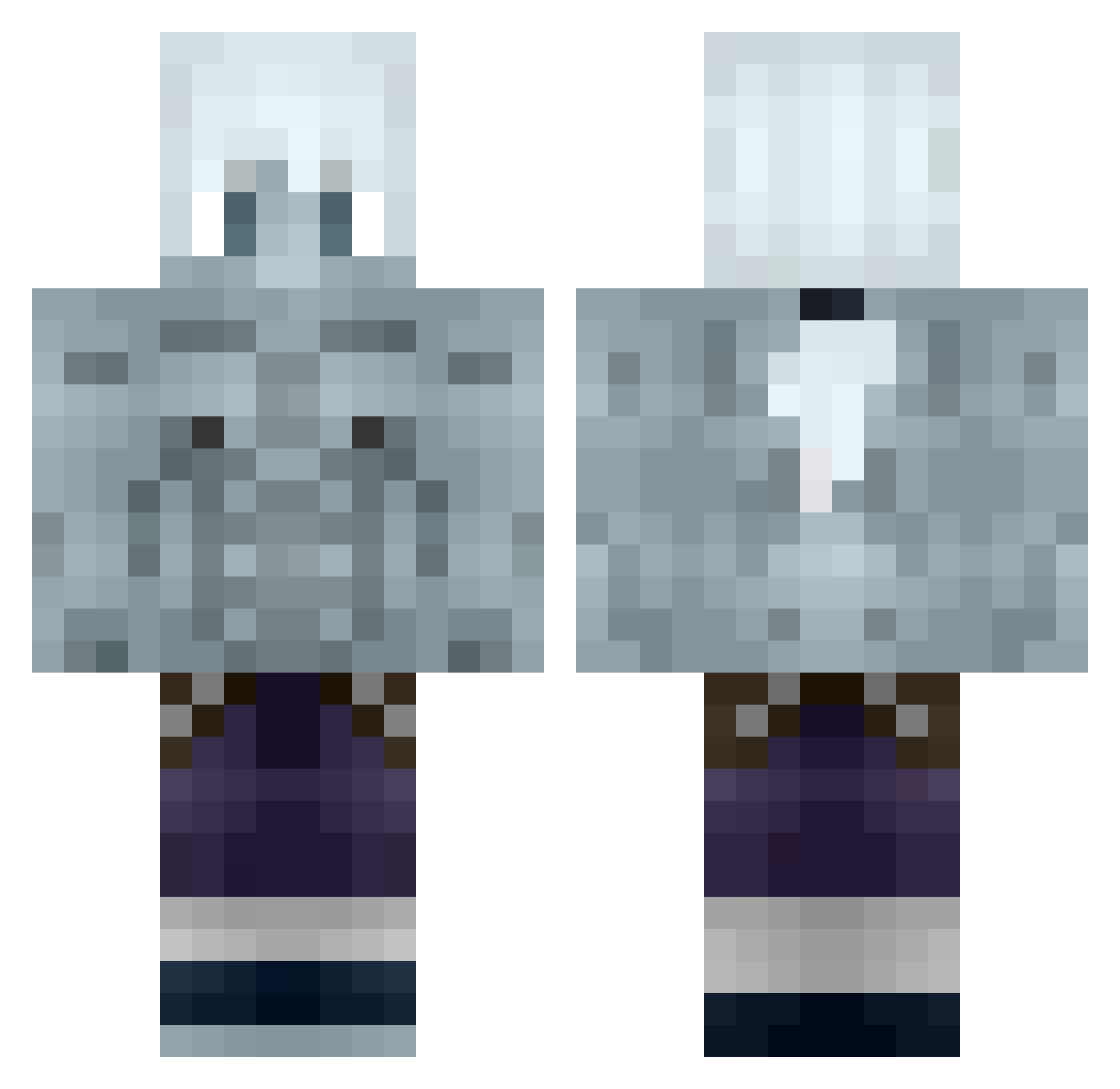 IeasyY Minecraft skin, front and back view
