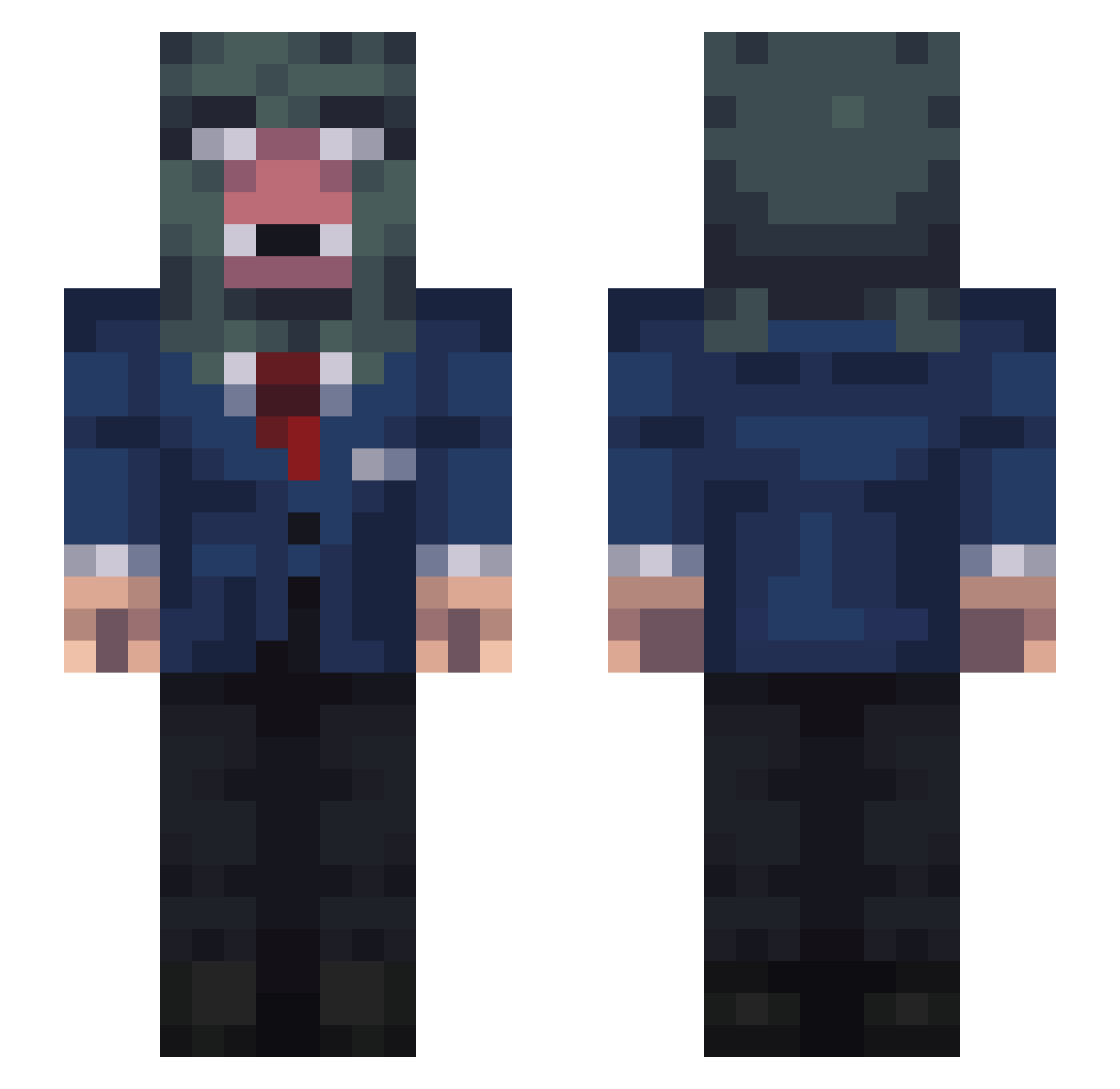 MaxRvUa Minecraft skin, front and back view