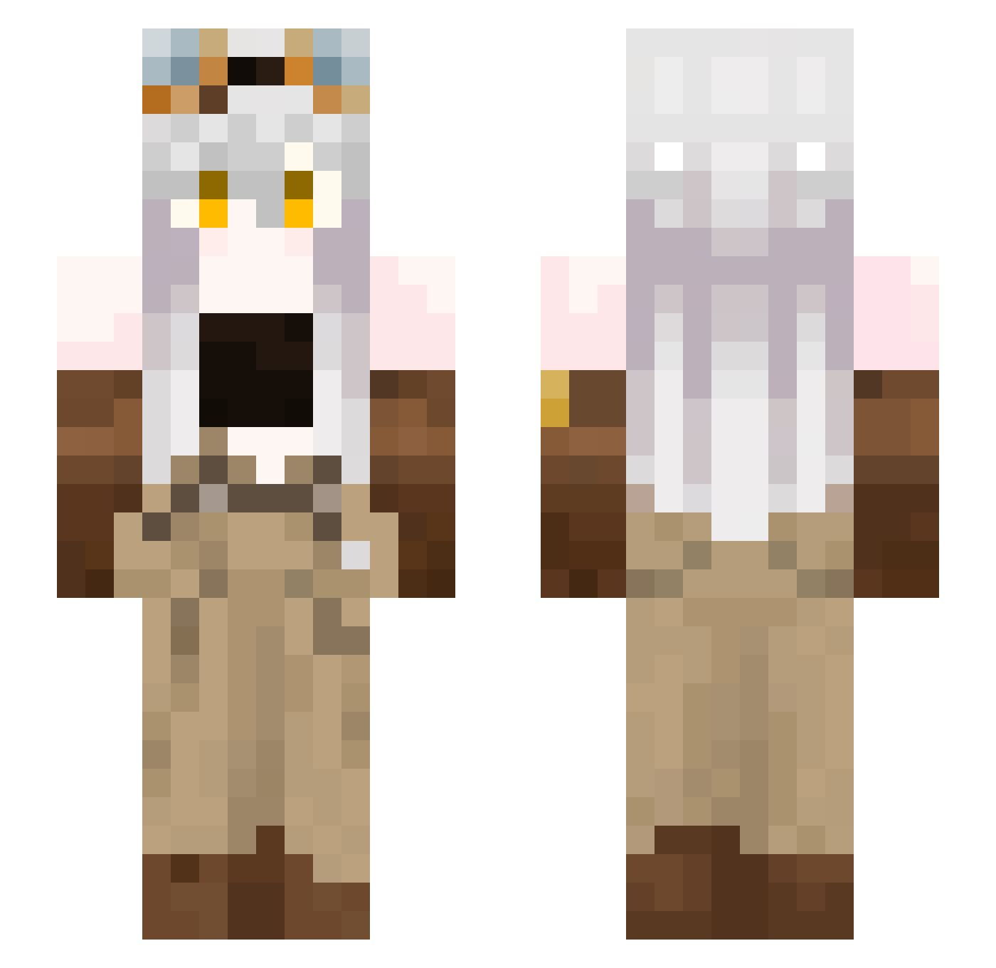 soc1lyyy Minecraft skin, front and back view