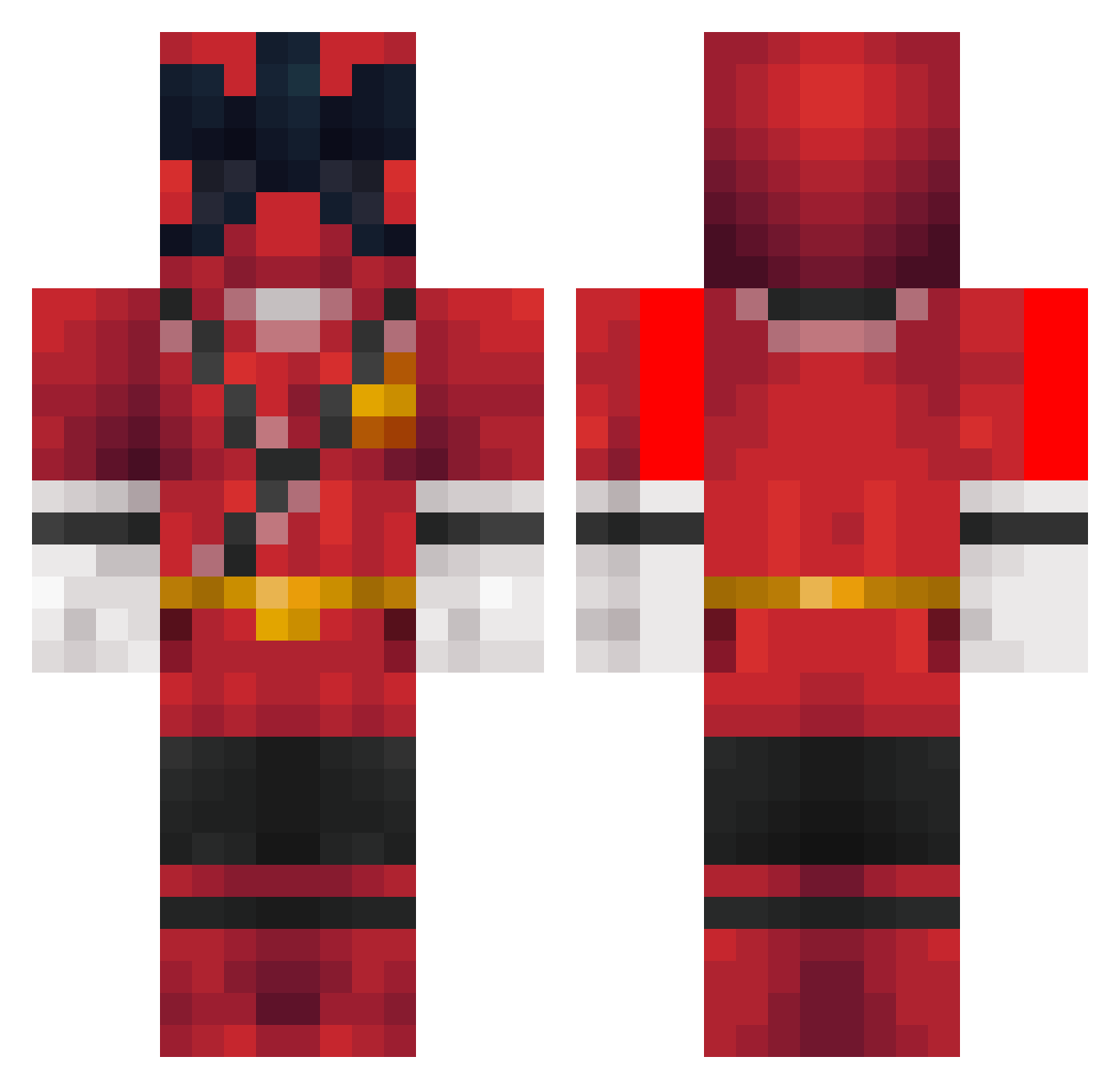 rakkstabber Minecraft skin, front and back view