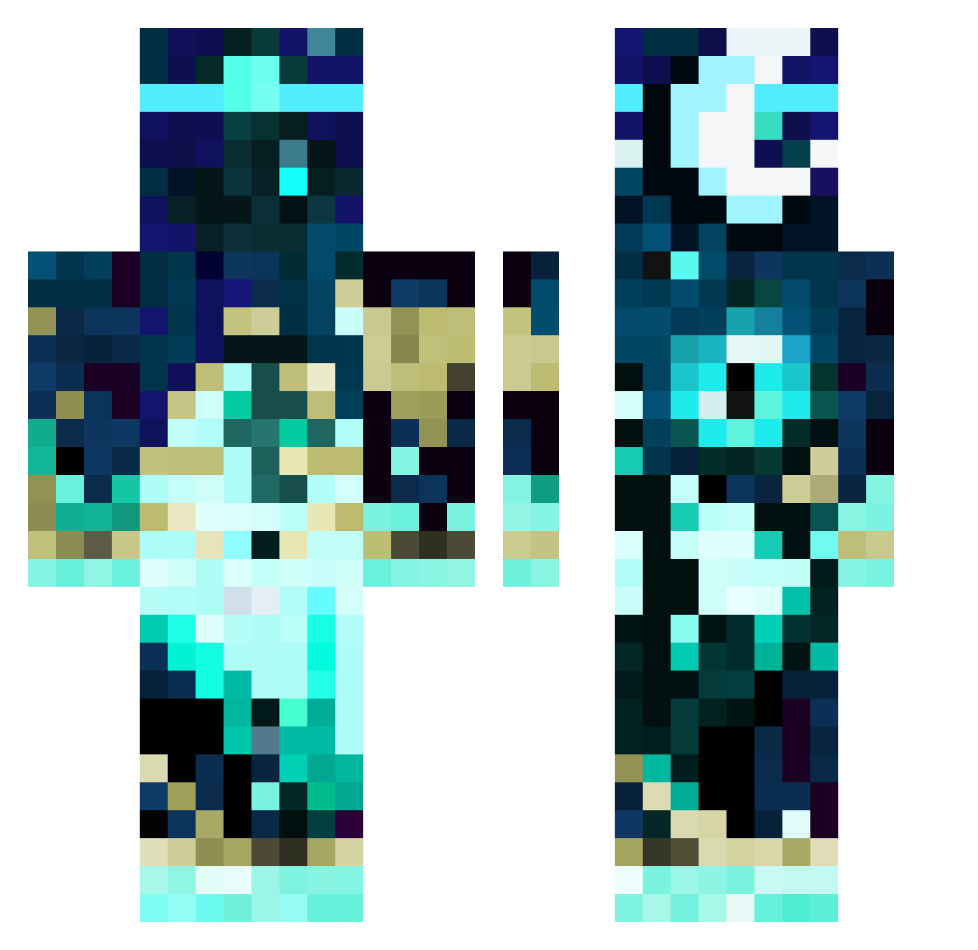 ForestTrooper2 Minecraft skin, front and back view
