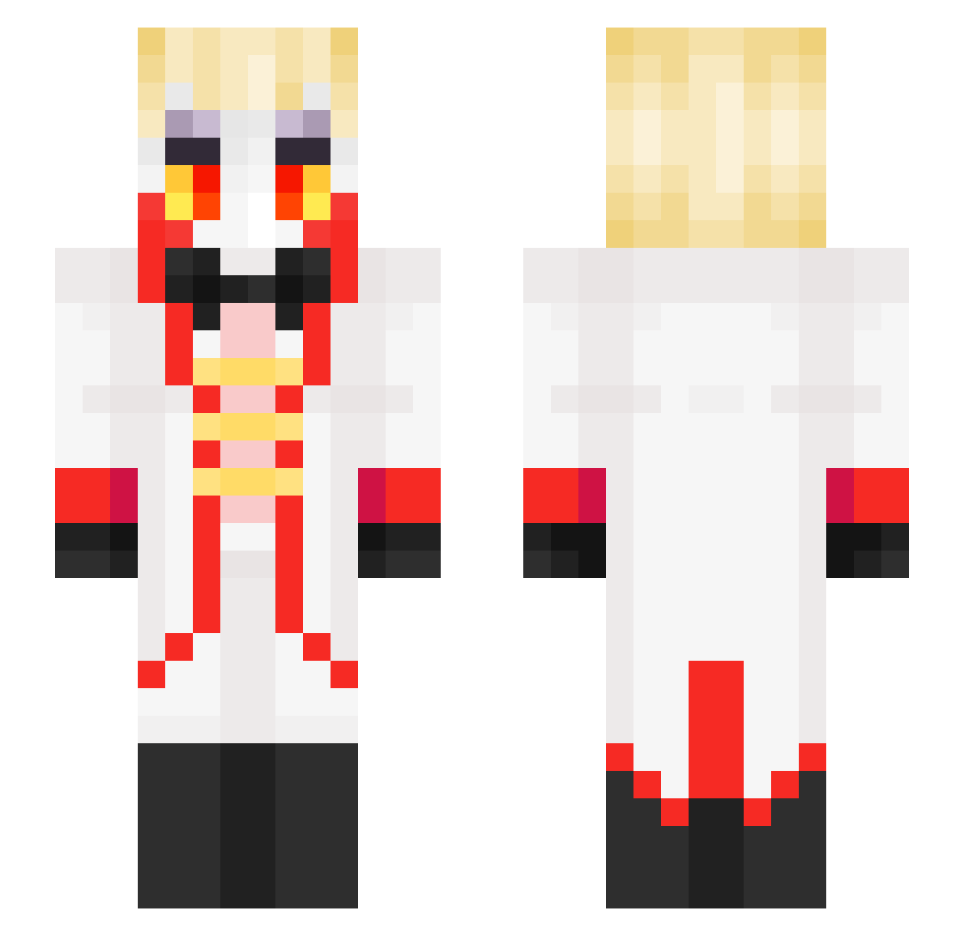 FinnGG2010 Minecraft skin, front and back view