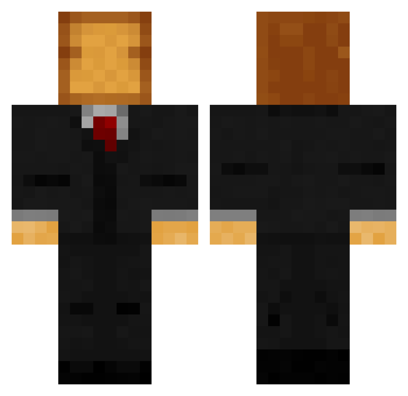 Bread_76 Minecraft skin, front and back view