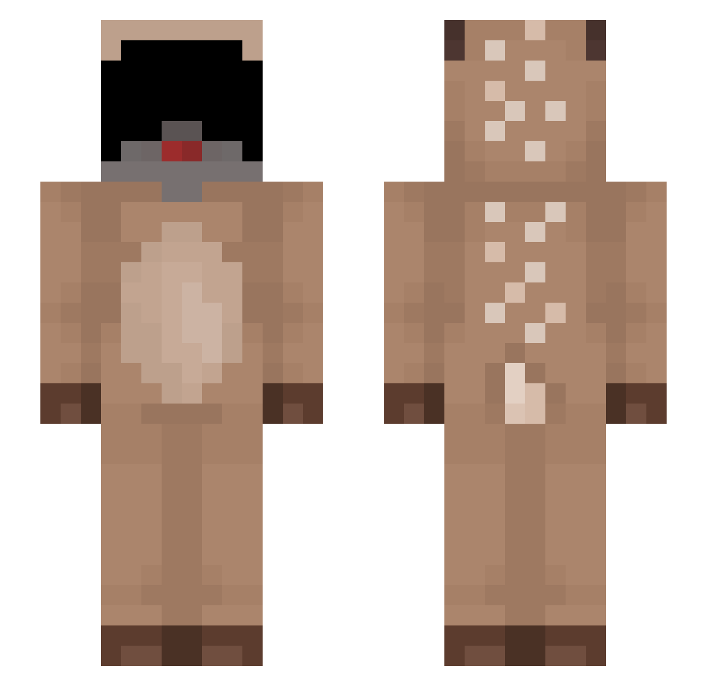 Favo2611 Minecraft skin, front and back view
